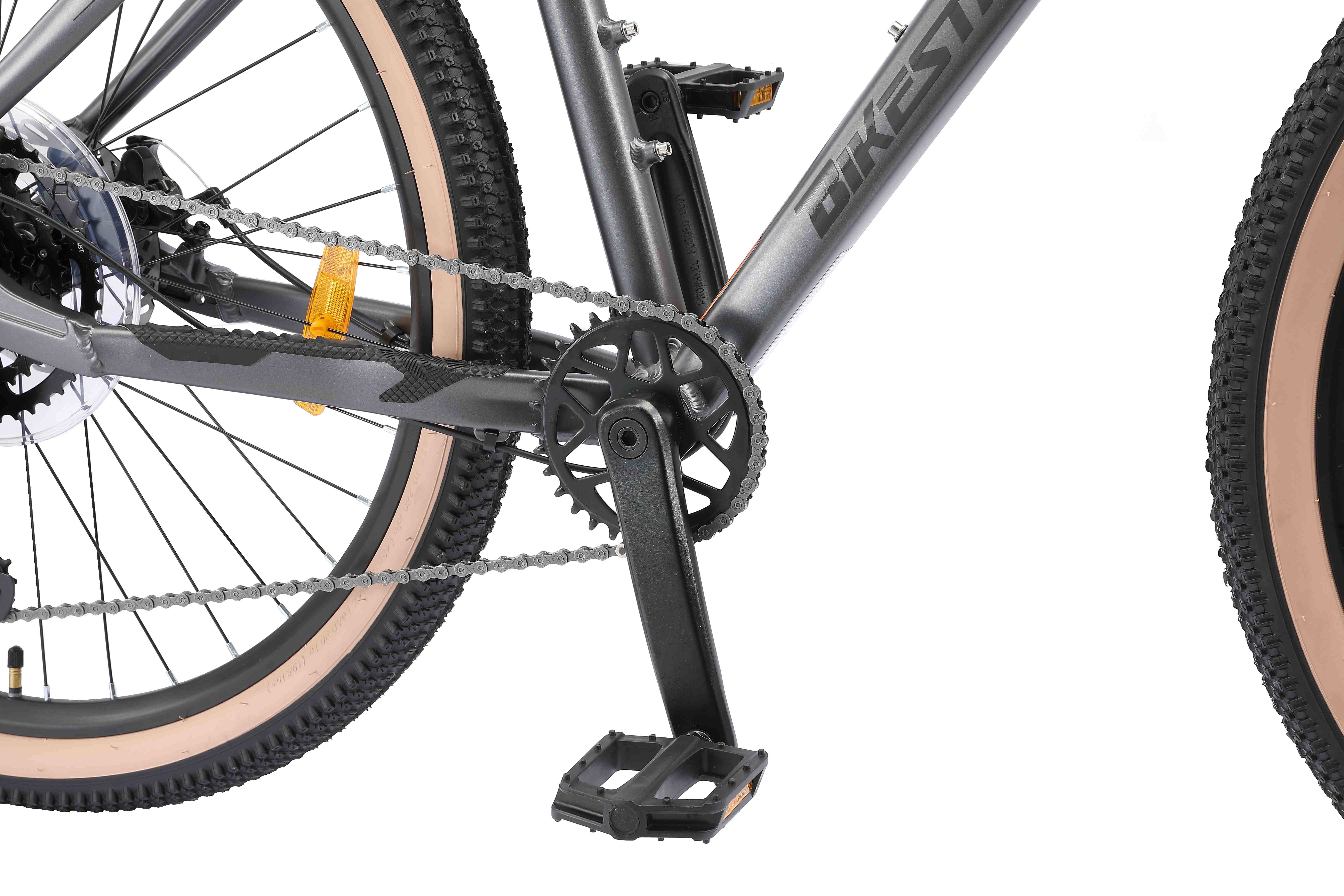 Bikestar Mountainbike 27.5 Zoll, ab 164 cm, Aluminium, Damen, Herren, 9 Gang Shimano RD-U4000 Schaltwerk, Kettenschaltung, Scheibenbremse, Rahmen 43.2 cm, Hardtail