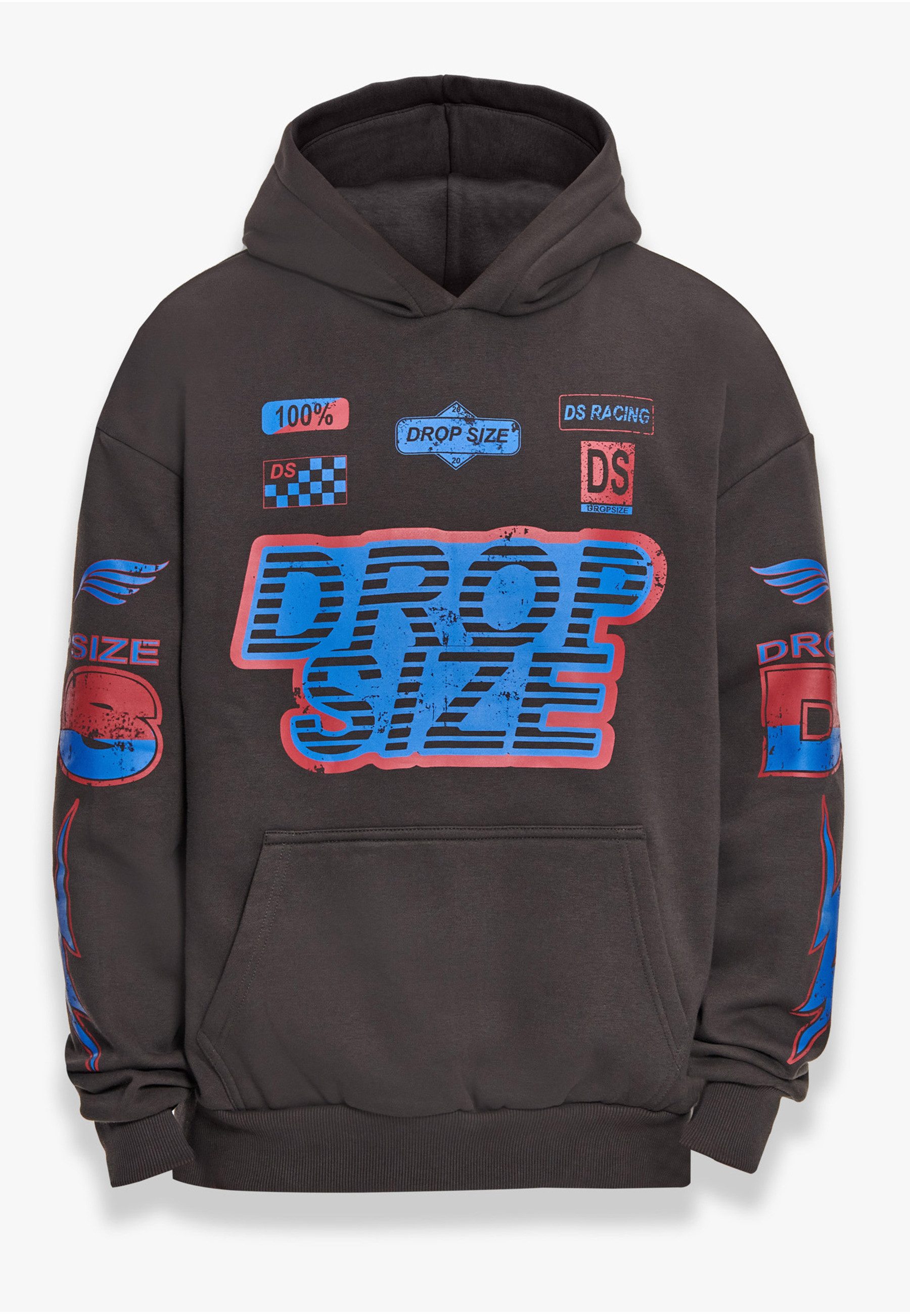 Dropsize Kapuzenpullover Dropsize Herren Dropsize Heavy Oversize Racing Hoodie (1-tlg)