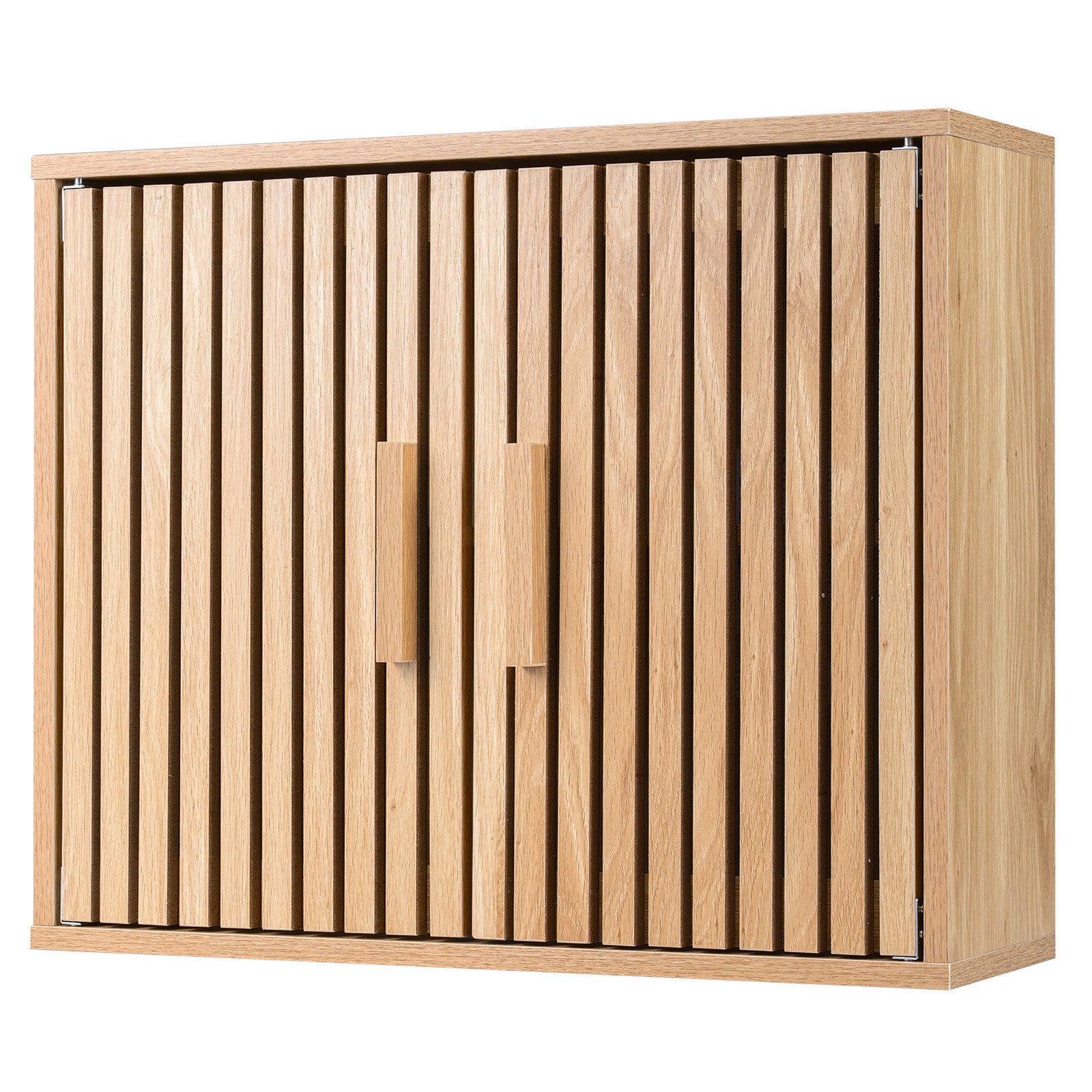 COSTWAY Hängeschrank Bad 60,5 x 20 x 50 cm platzsparender Wandschrank