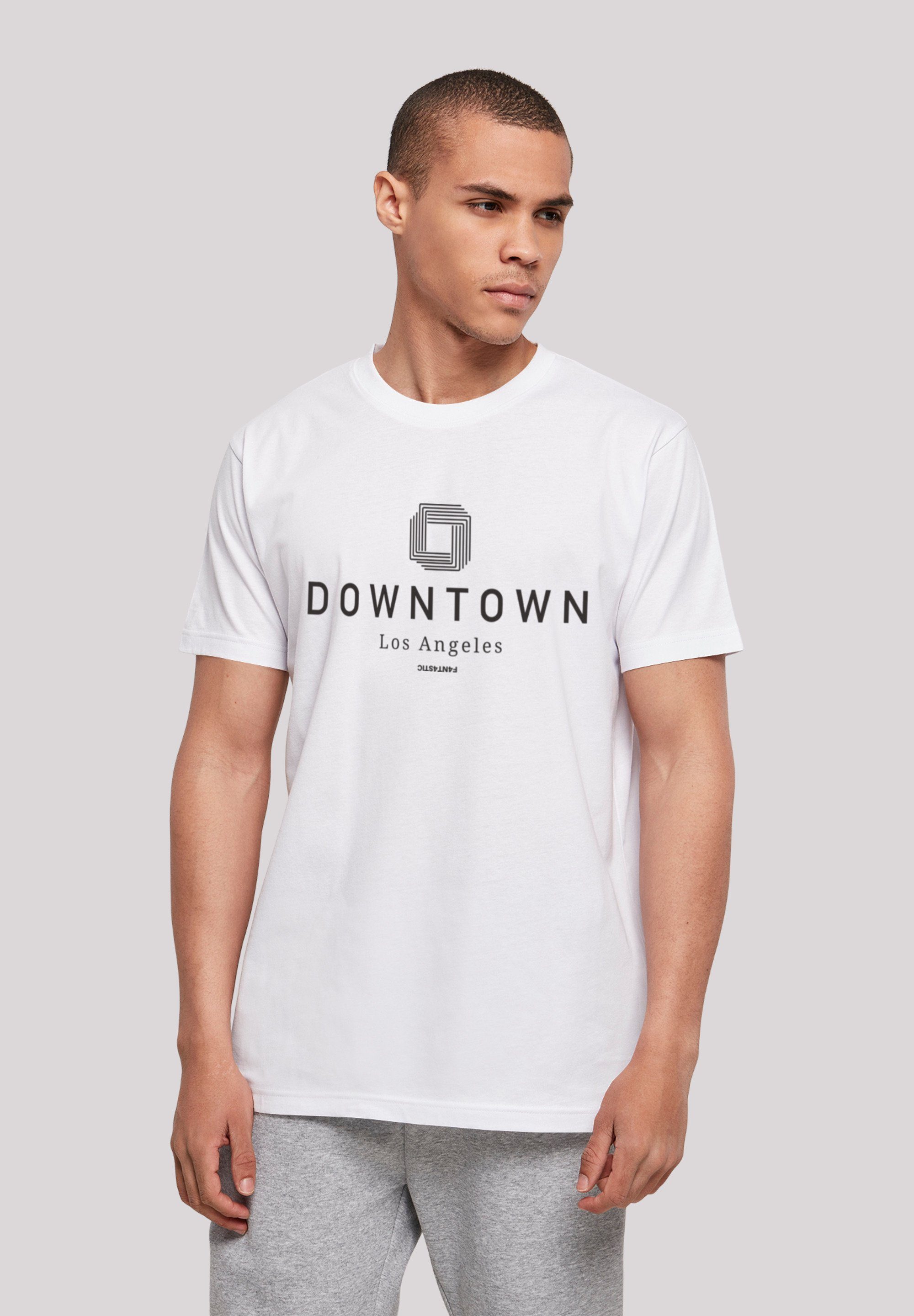 F4NT4STIC T-Shirt Downtown LA TEE UNISEX Print weiß