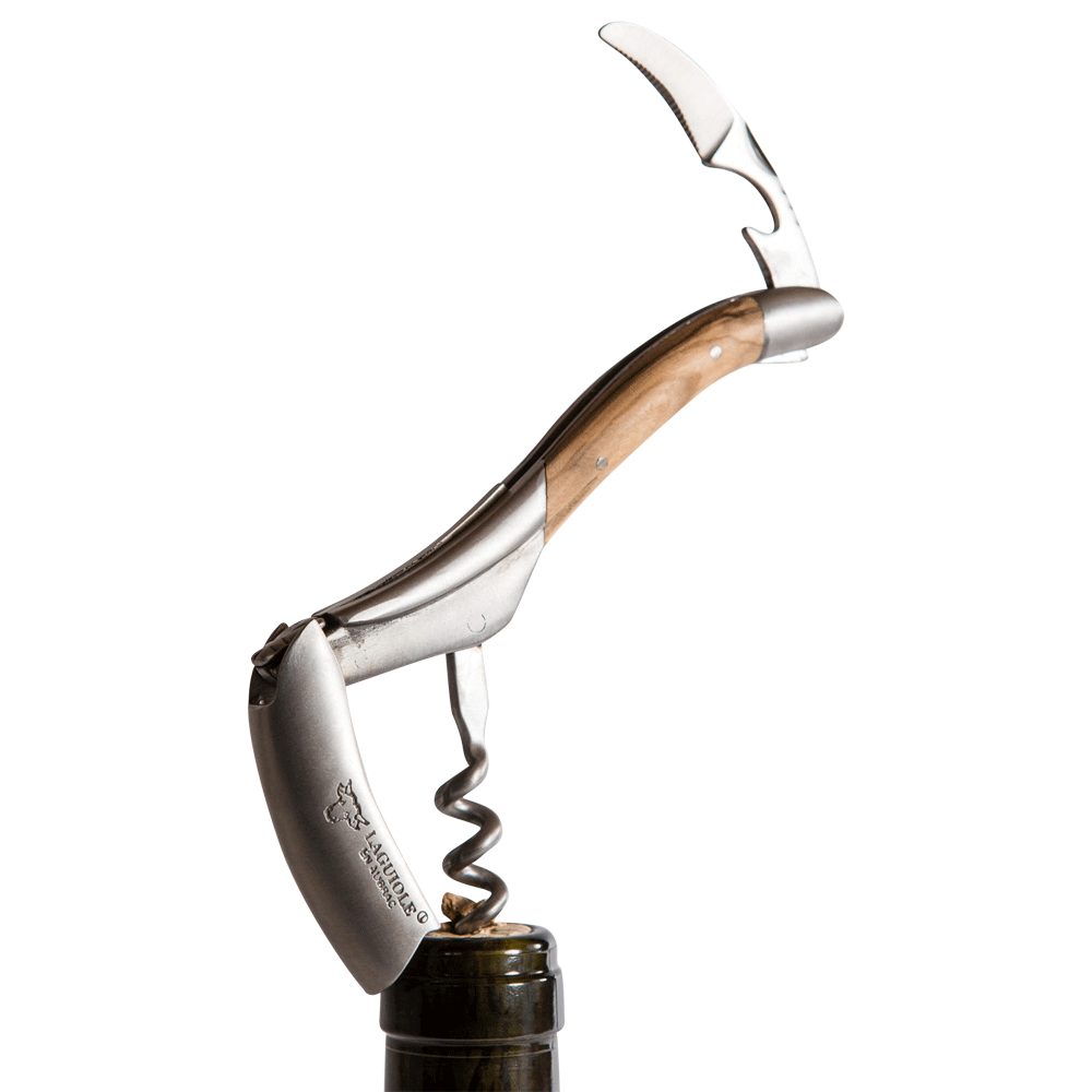 Laguiole en Aubrac Консервные ножи Kellnermesser Olive, Sommelier, original mit Zertifikat und Holzbox, aus Frankreich