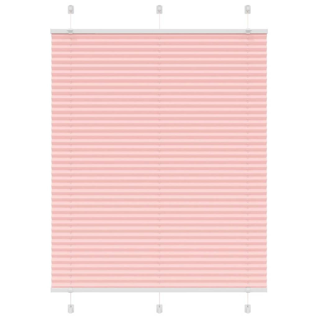 vidaXL Jalousie Plissee Rosa 105x150 cm Stoffbreite 104,4 cm Polyester