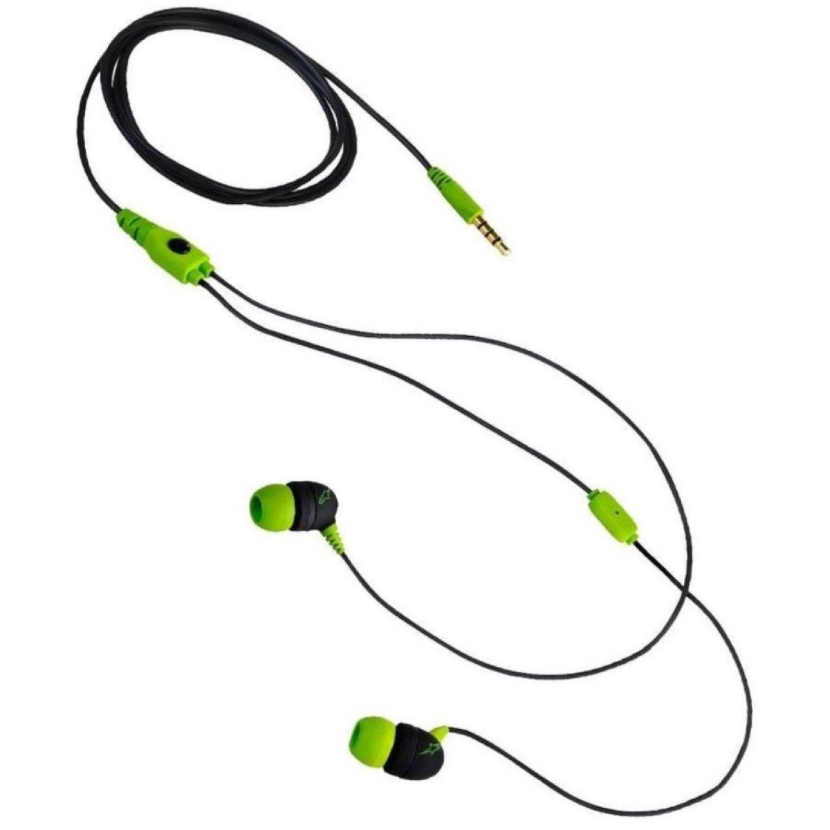 Aerial7 Sumo In-Ear Headset Mikrofon 3,5mm Grün Headset (Mikrofon, 3,5mm,  Kopfhörer mit Mikrofon Ohrpolster in drei Größen)
