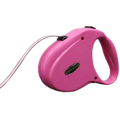 MASILY Hundeleine Hundeleine HLC-05S pink Automatikleine Langlauflei, Kunststoff, Nylon