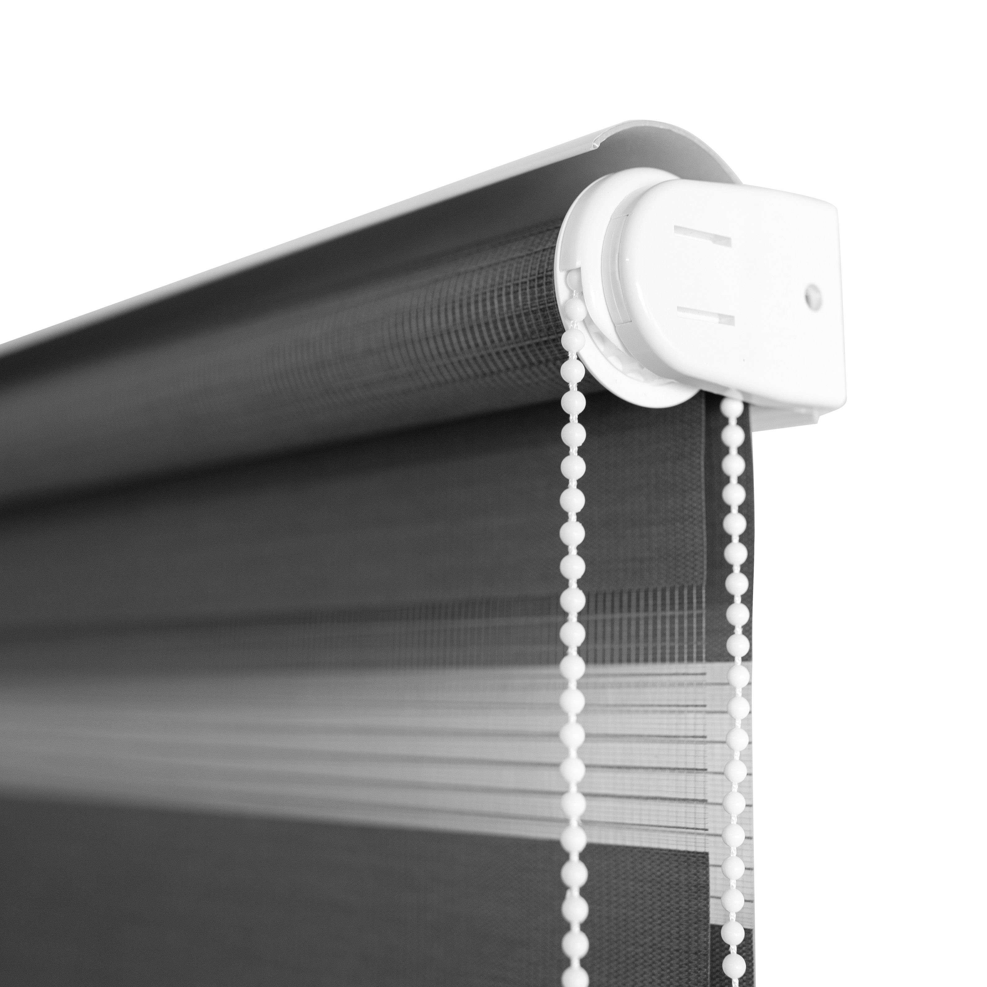 Doppelrollo mit Blende, SN DECO GROUP, freihängend, Verschraubte Montage, Verschraubt, Duo Rollo mit Blende, Sichtschutz, Sonnenschutz, lichtdurchlässig