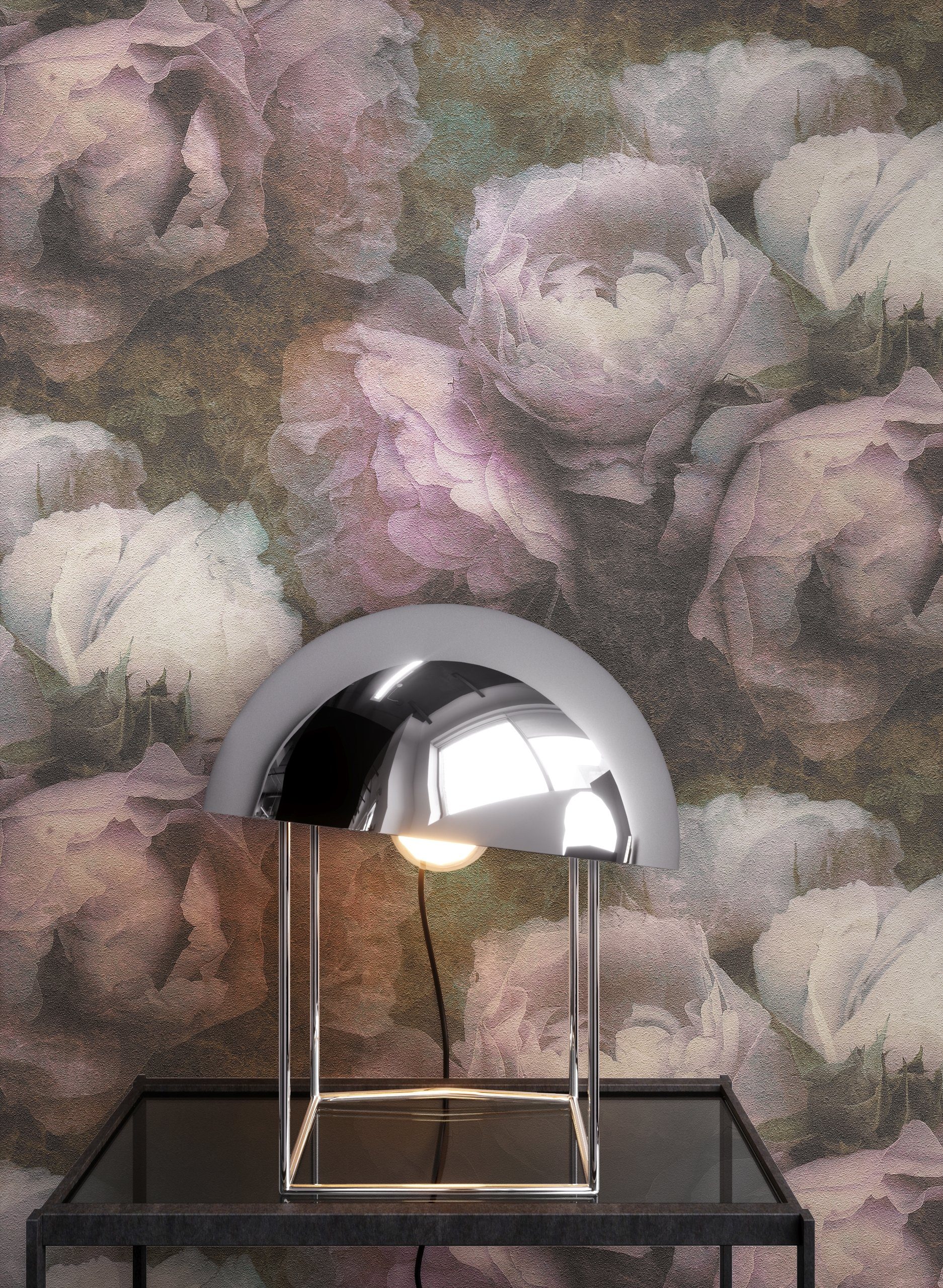 Newroom Vliestapete, Rosa Tapete Blumen Floral günstig online kaufen