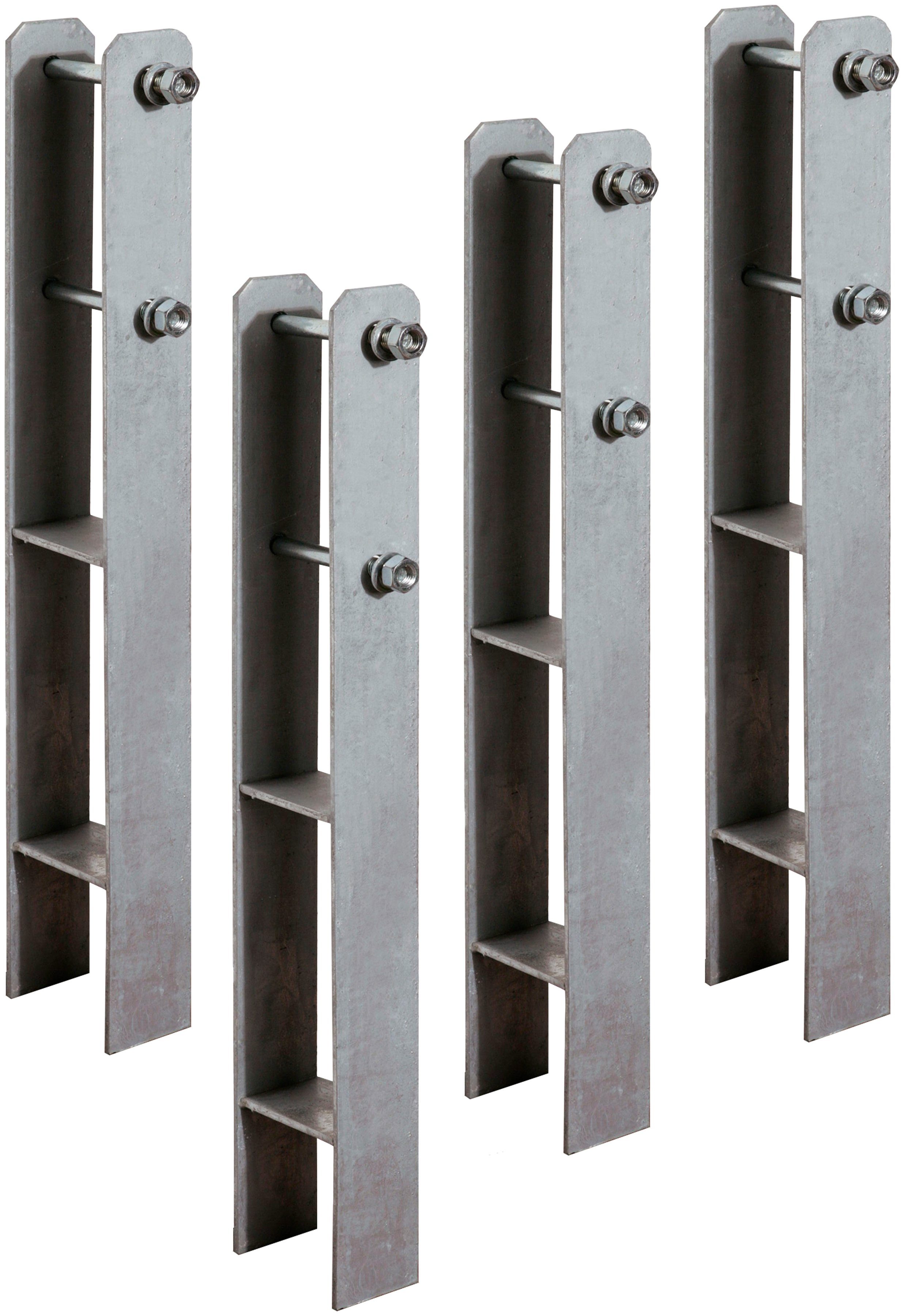weka H-Pfostenanker, für Einzelcarports, zum Einbetonieren, (4-St)