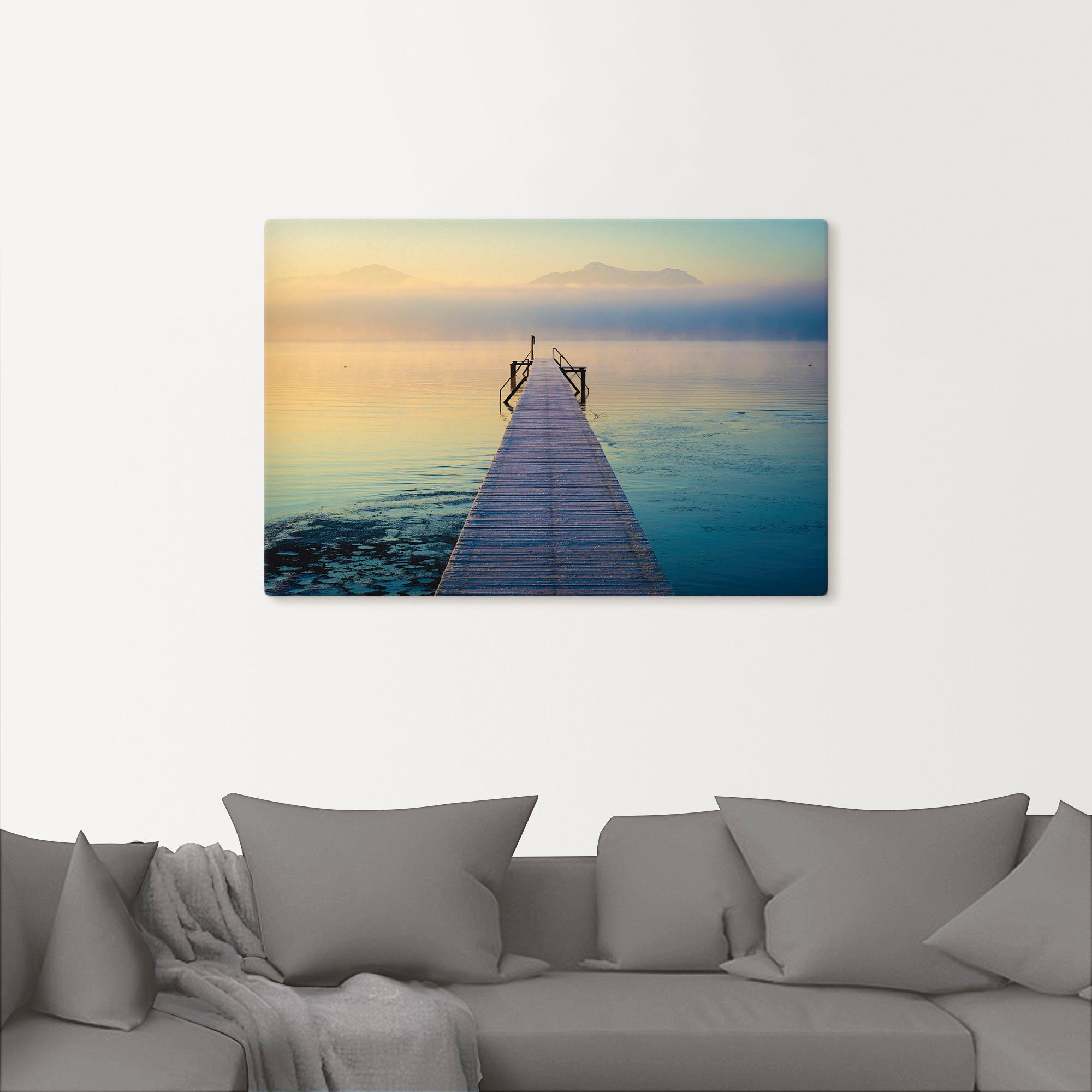 Artland Wandbild »Sonnenaufgang am Chiemsee«, Seebilder (1 Stück), in vielen Größen & Produktarten - Alubild / Outdoorbild für den Außenbereich, Leinwandbild, Poster, Wandaufkleber / Wandtattoo auch für Badezimmer geeignet-kaufen