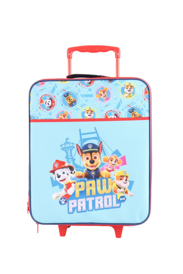 PAW PATROL Kinderrucksack 42 CM Radtasche Tasche für Kinder Schule Freizeit  Rolltasche blau-rot