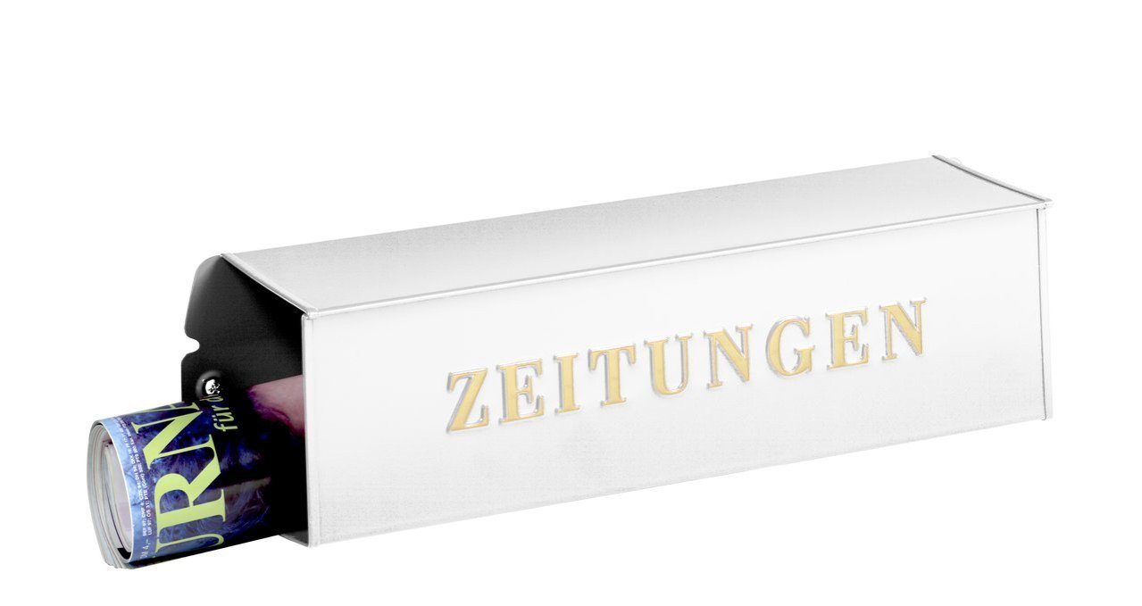 Zeitungsrolle Burg Wächter Zeitungsbox 808 weiß 120 x 425 x 110
