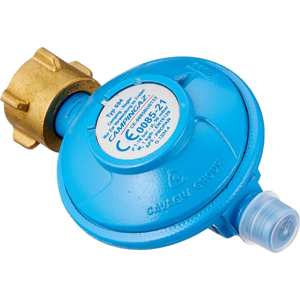 Gasdruckregler Gasdruck-Regler -Druckminderer - 50 mbar - blau