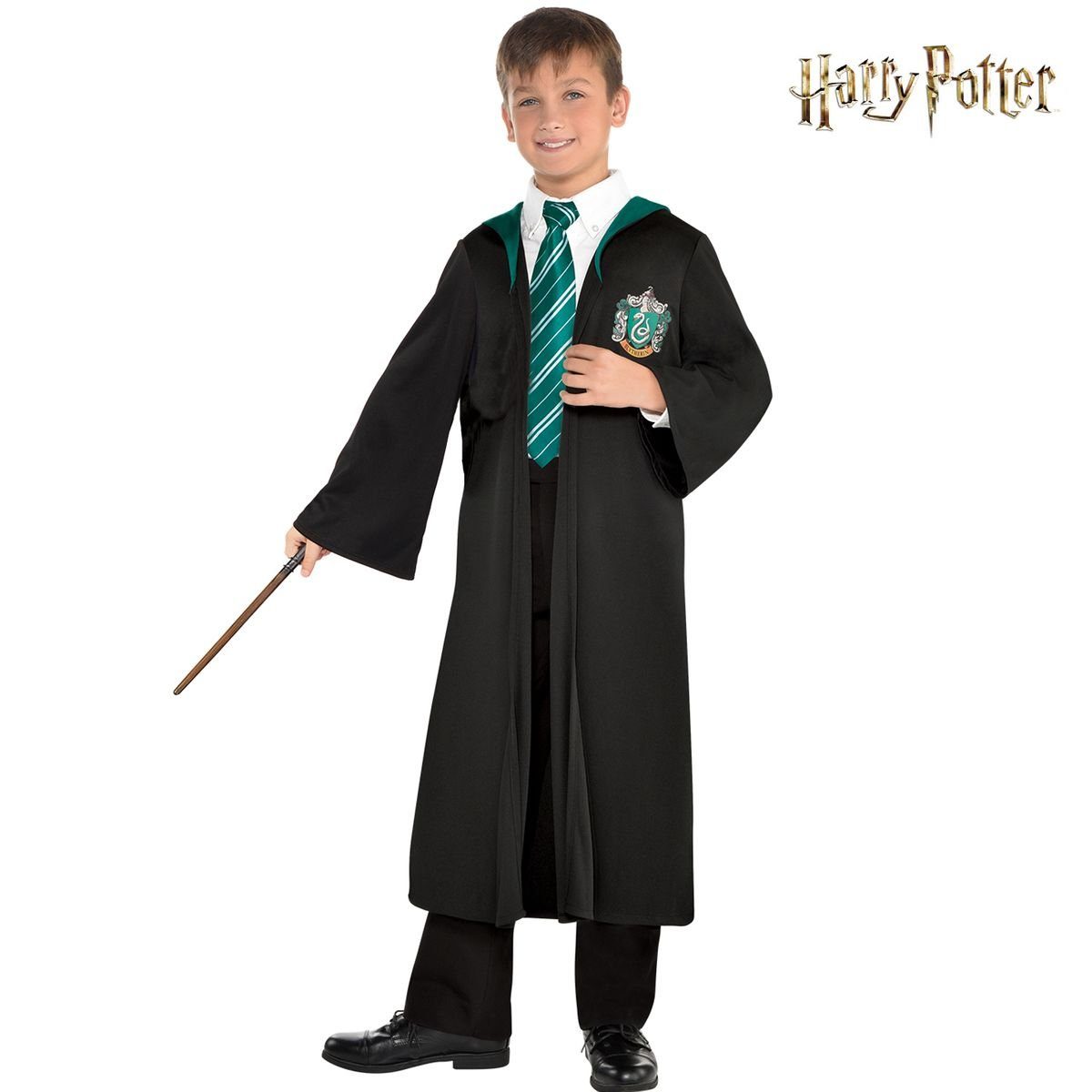 Riethmüller Kostüm Harry Potter Slytherin Malfoy Umhang Grün für Kinder