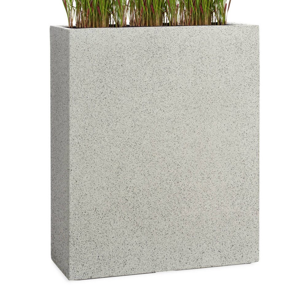 Pflanzwerk® Pflanzkübel DIVIDER Premium Blumenkübel Raumteiler Hochbeet Fiberglas, Fiberglas - Handgefertigt - Rechteckig - Frostbeständig