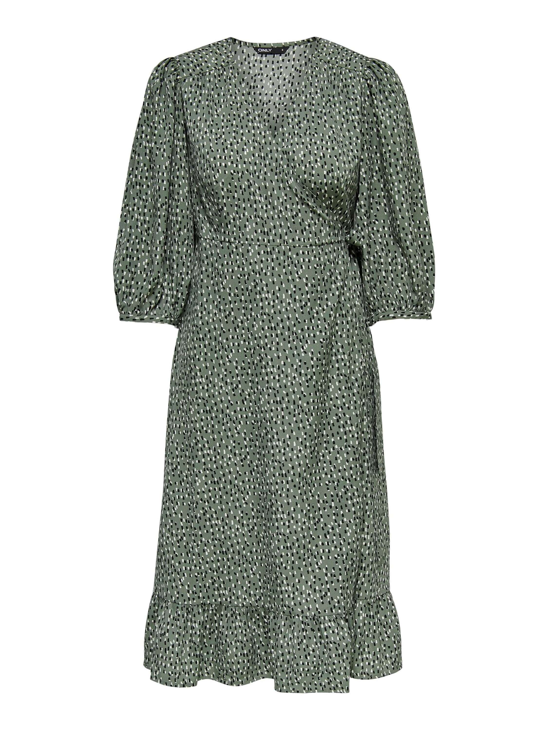 ONLY Midikleid Olivia (1-tlg) Drapiert/gerafft