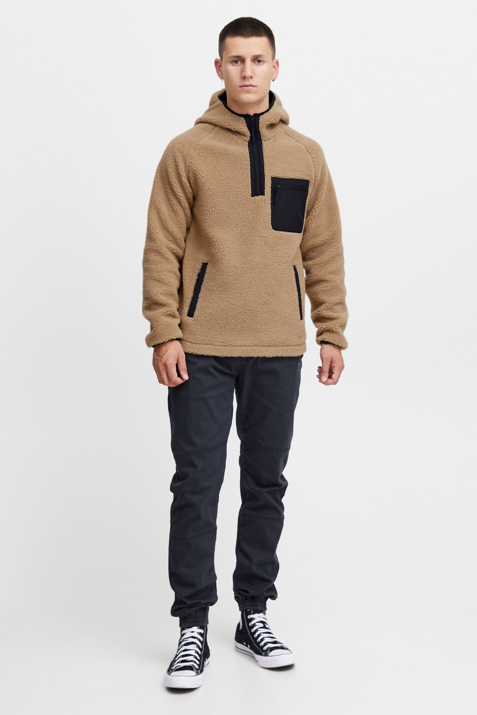 Indicode Fleecejacke IDTrent Herren Fleecejacke mit Kapuze günstig online kaufen