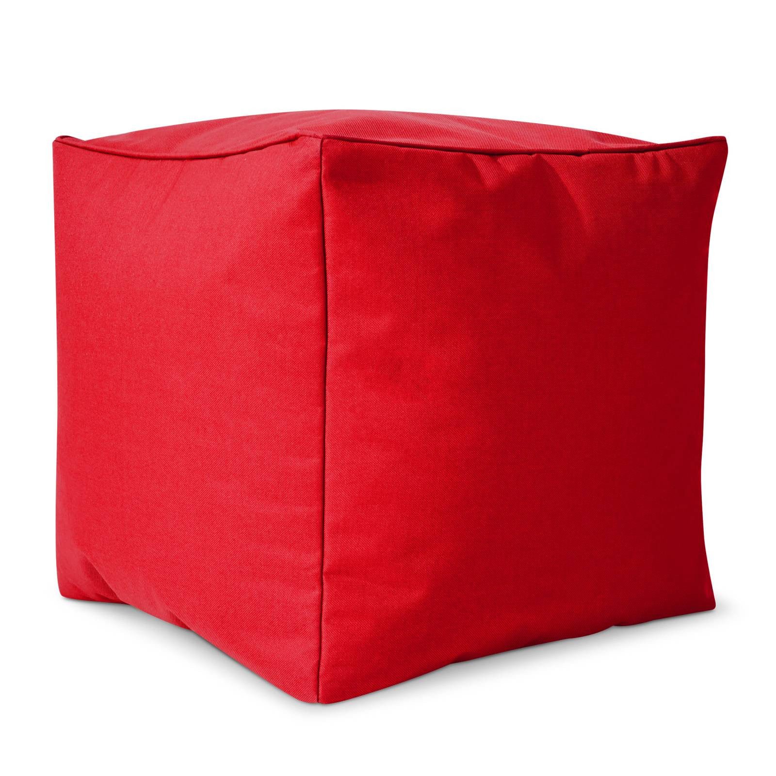 Green Bean Sitzsack Sitzsack-Hocker Pouf Cube 40x40x40cm (Hocker 40x40x40cm mit EPS-Perlen Füllung, Fußhocker Fußkissen Sitz-Pouf für Sitzsäcke), Bodenkissen für Kinder und Erwachsene - Sitzkissen Sitzhocker