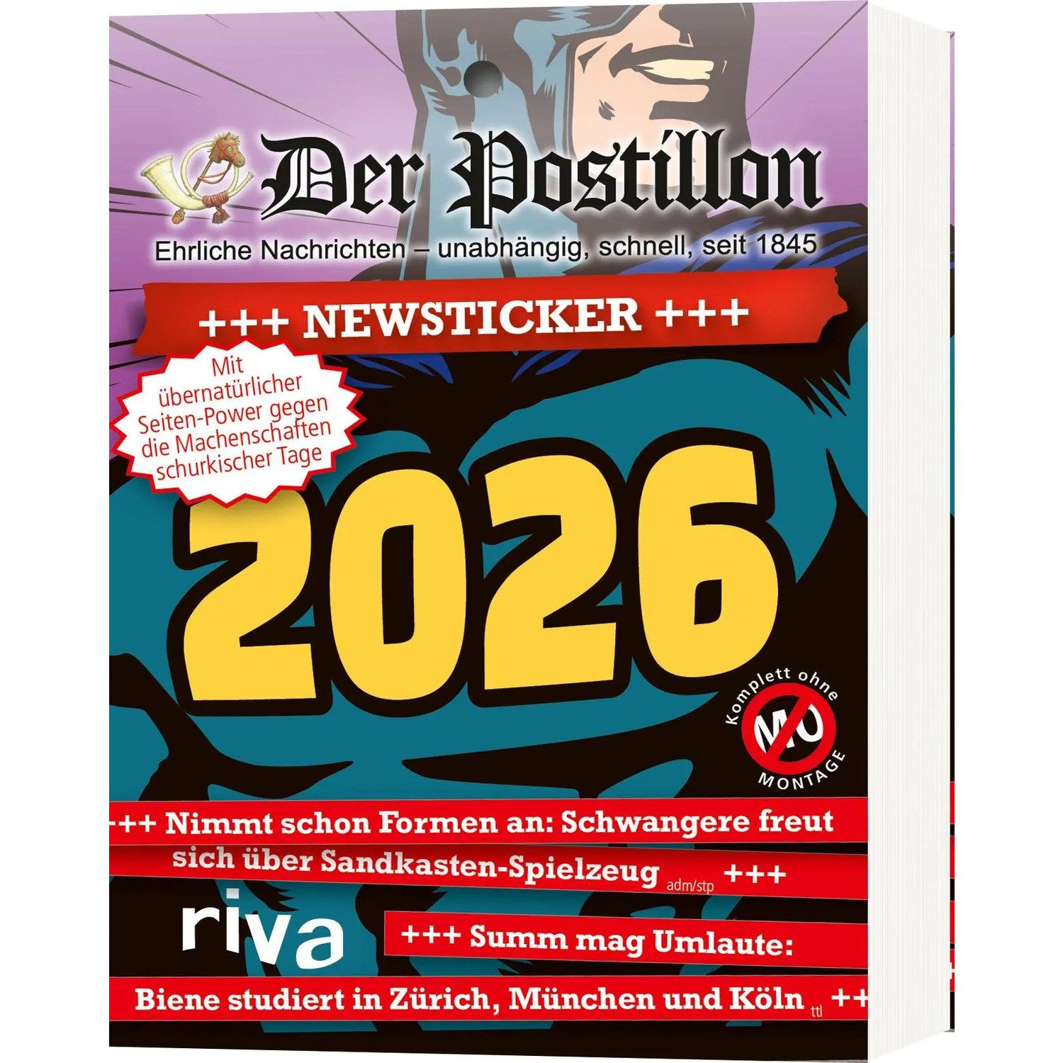 Riva Abreißkalender Der Postillon +++ Newsticker +++ 2026
