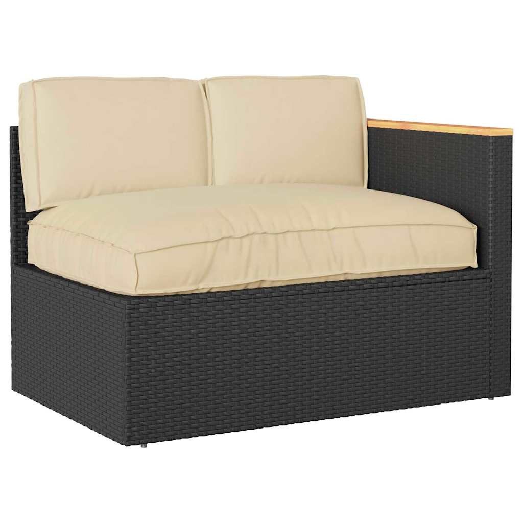 vidaXL Sitzauflage Kissenset Oxford-Stoff Beige 120 x 80 x 52 cm, (3 St)