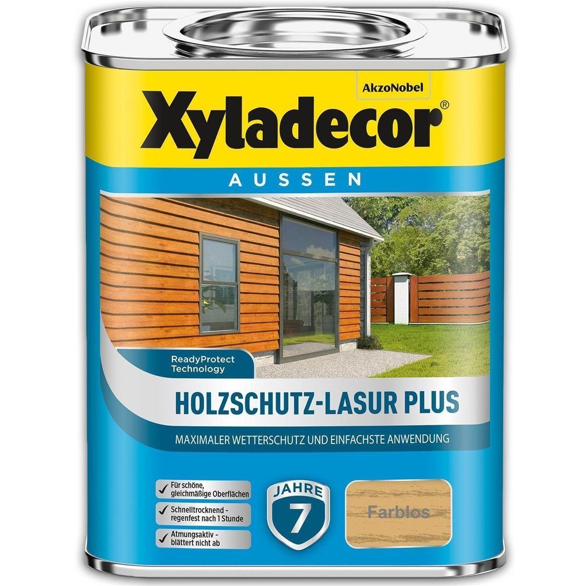 Xyladecor  Holzschutzlasur Holzschutz-Lasur PLUS 4 l Außen Imprägnierung Langzeit Farblos