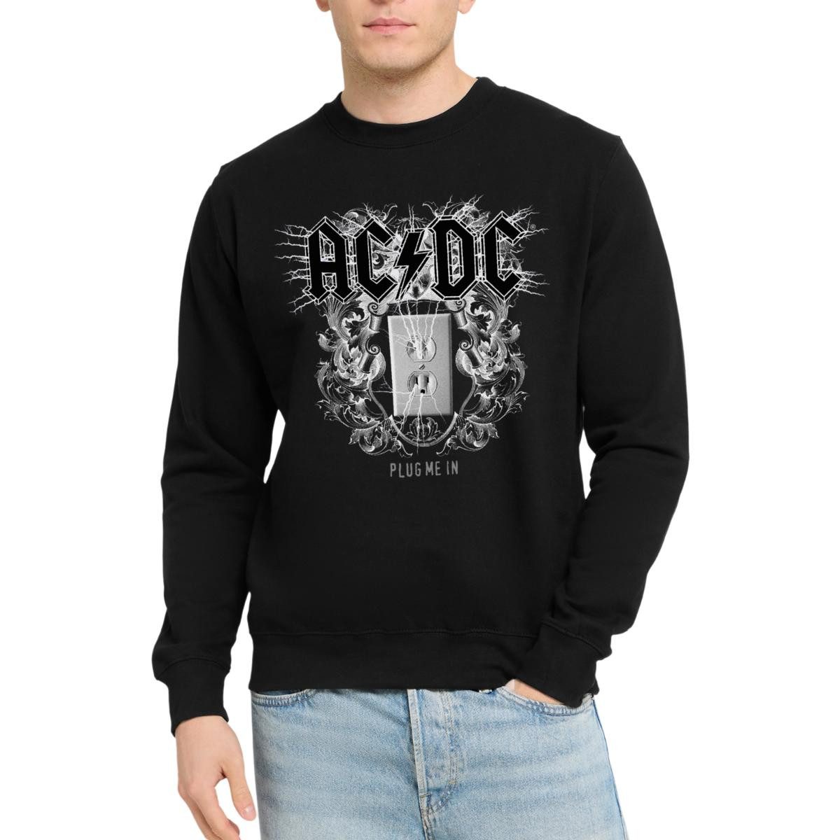 Spreadshirt Sweatshirt AC/DC Logo Plug Me In Videoalbum Unisex Pullover (1-tlg)