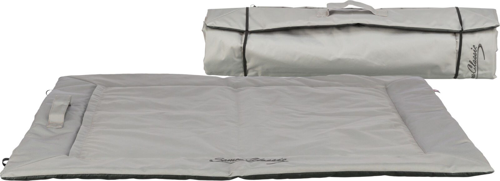 TRIXIE Tierdecke Reisedecke Samoa Classic - eisblau/grau - 120 × 80 cm