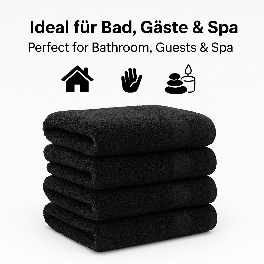 Betz Gästehandtücher 10 tlg. Gästehandtücher-Set PREMIUM 100 % Baumwolle 30x50cm, 100% Baumwolle (10-St)