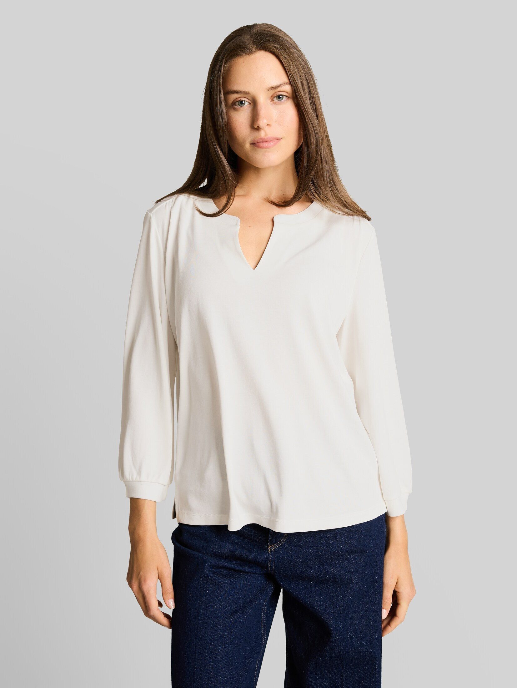 TOM TAILOR Langarmshirt T-Shirt Langarmshirt mit Raffungen