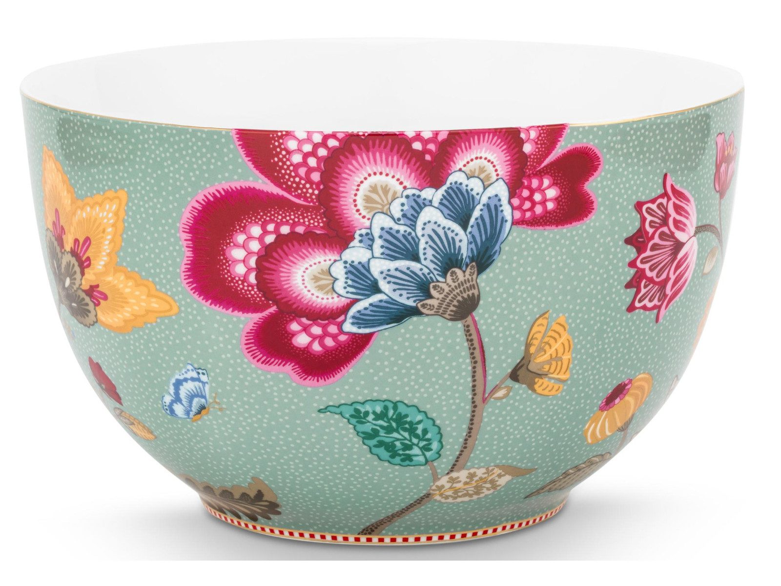 PiP Studio Servierschüssel Blooming Tales Fantasy Blue Bowl 23cm, Porzellan, (Bowls)