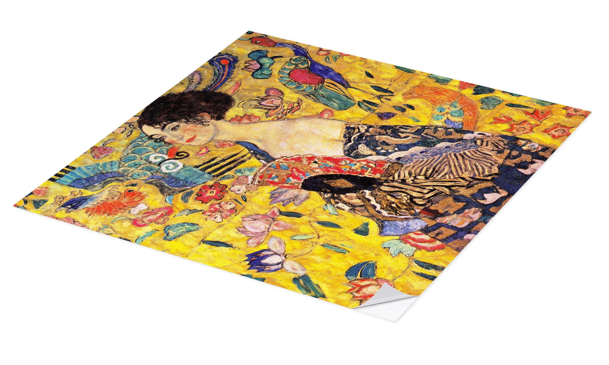 Posterlounge Poster Gustav Klimt, Dame mit günstig online kaufen