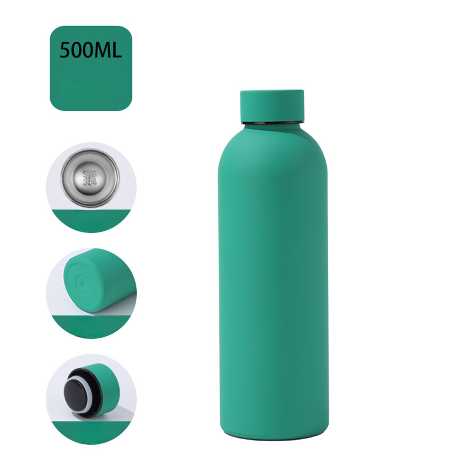 Jumpeak Thermoflasche thermosflasche 500ml,thermosflasche edelstahl,wasserflasche 500ml, thermosflasche,wasserflasche,wasserflasche edelstahl