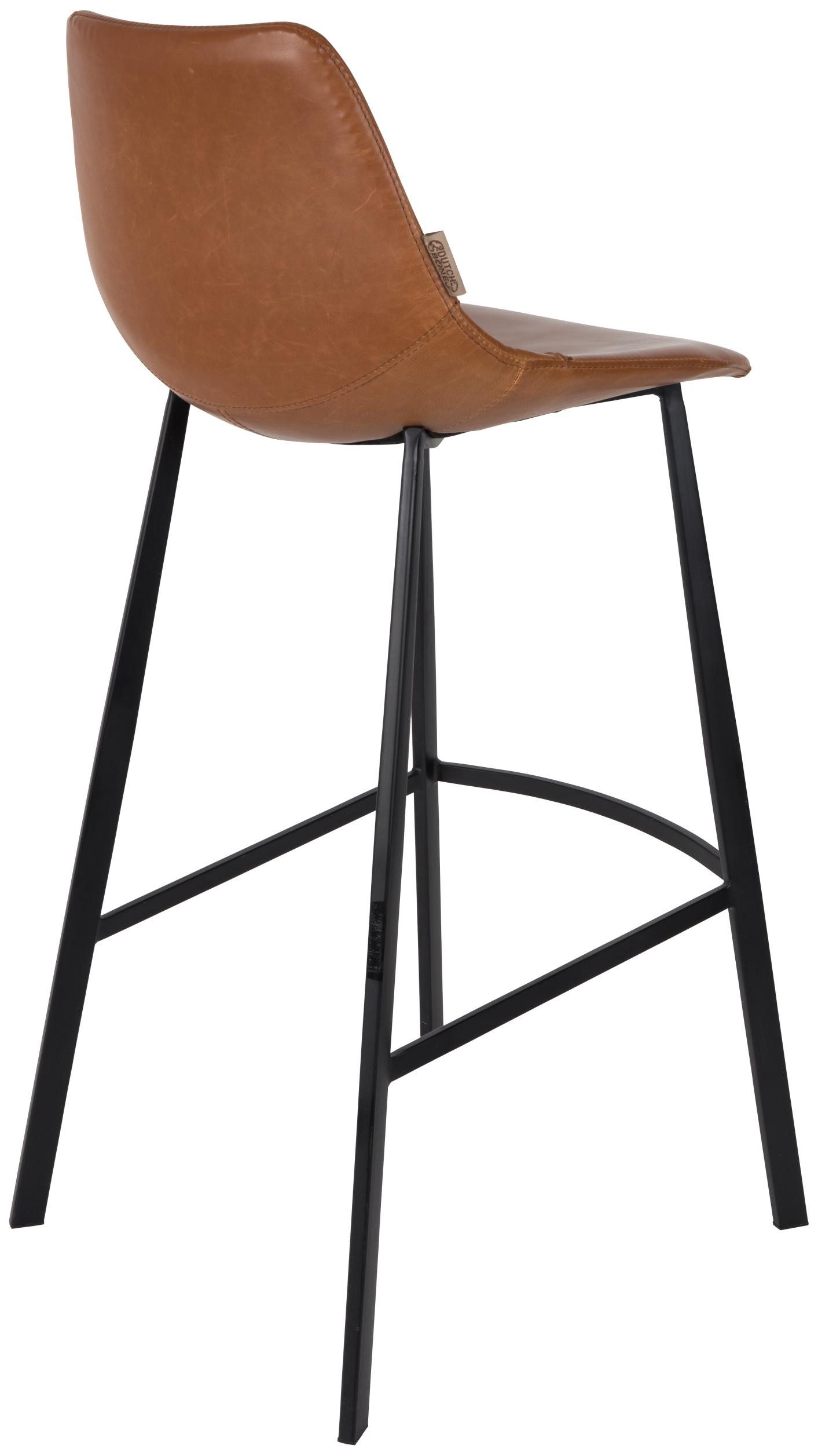 Dutchbone Barhocker Barhocker FRANKY Kunstleder Vintage braun von DutchBone