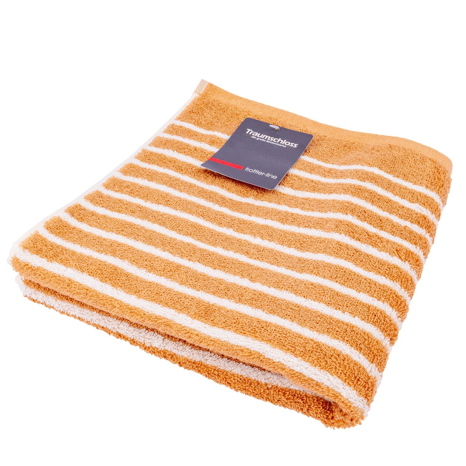 Baumwolle, hautsympathisch 100% Handtuch creme Traumschloss absolut (1-St), Frottier Stripes,