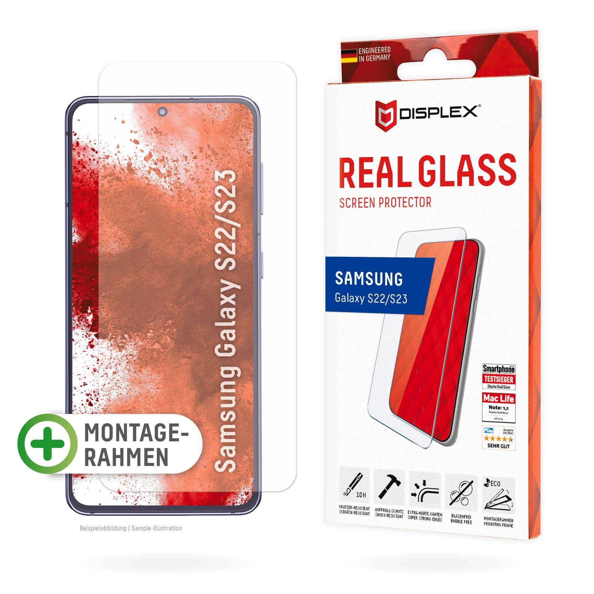 Displex Displayschutzglas Real Glass - Samsung Galaxy S22/S23