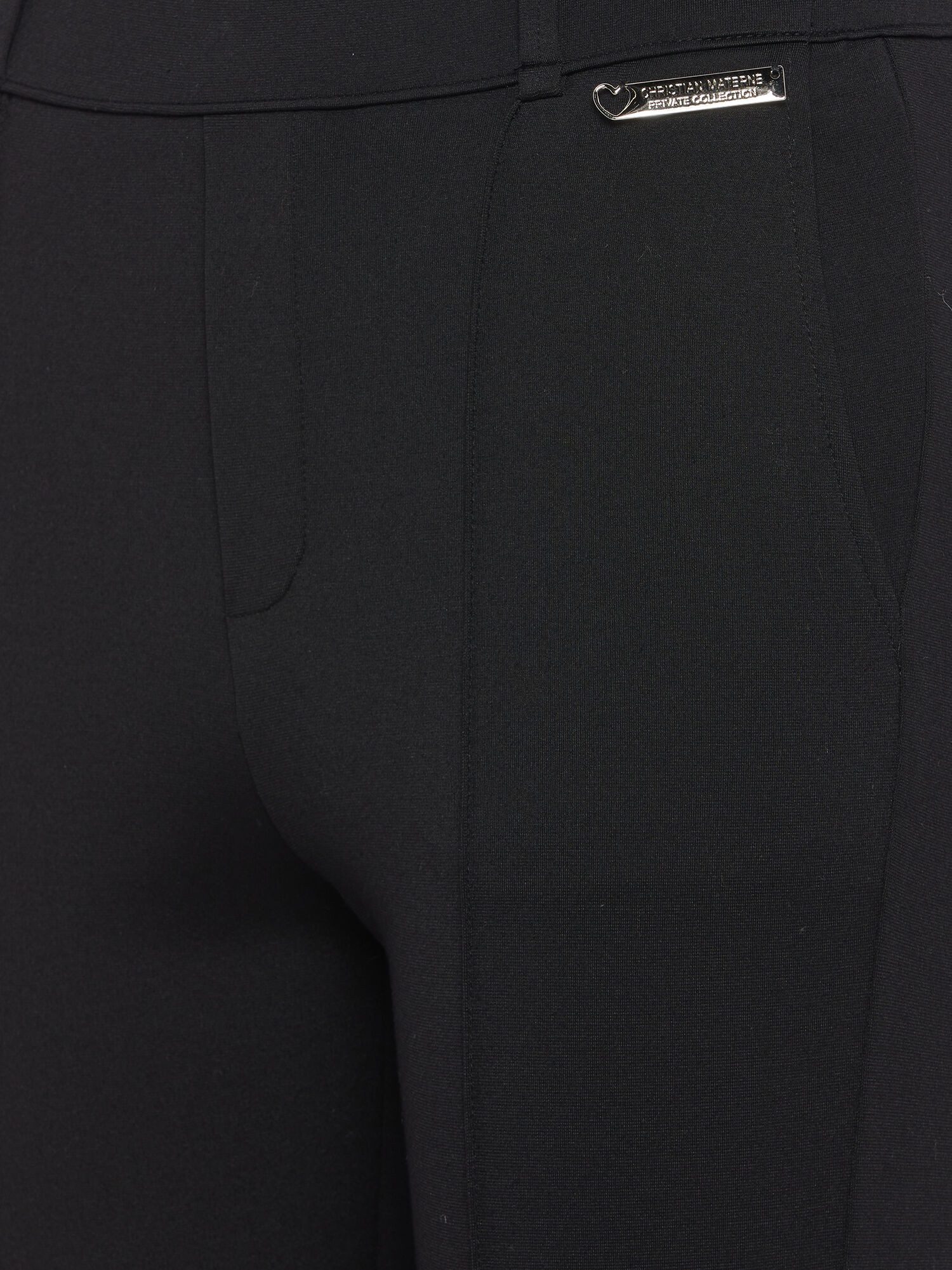 Christian Materne Schlupfhose Leggings Körpernah mit Biesen