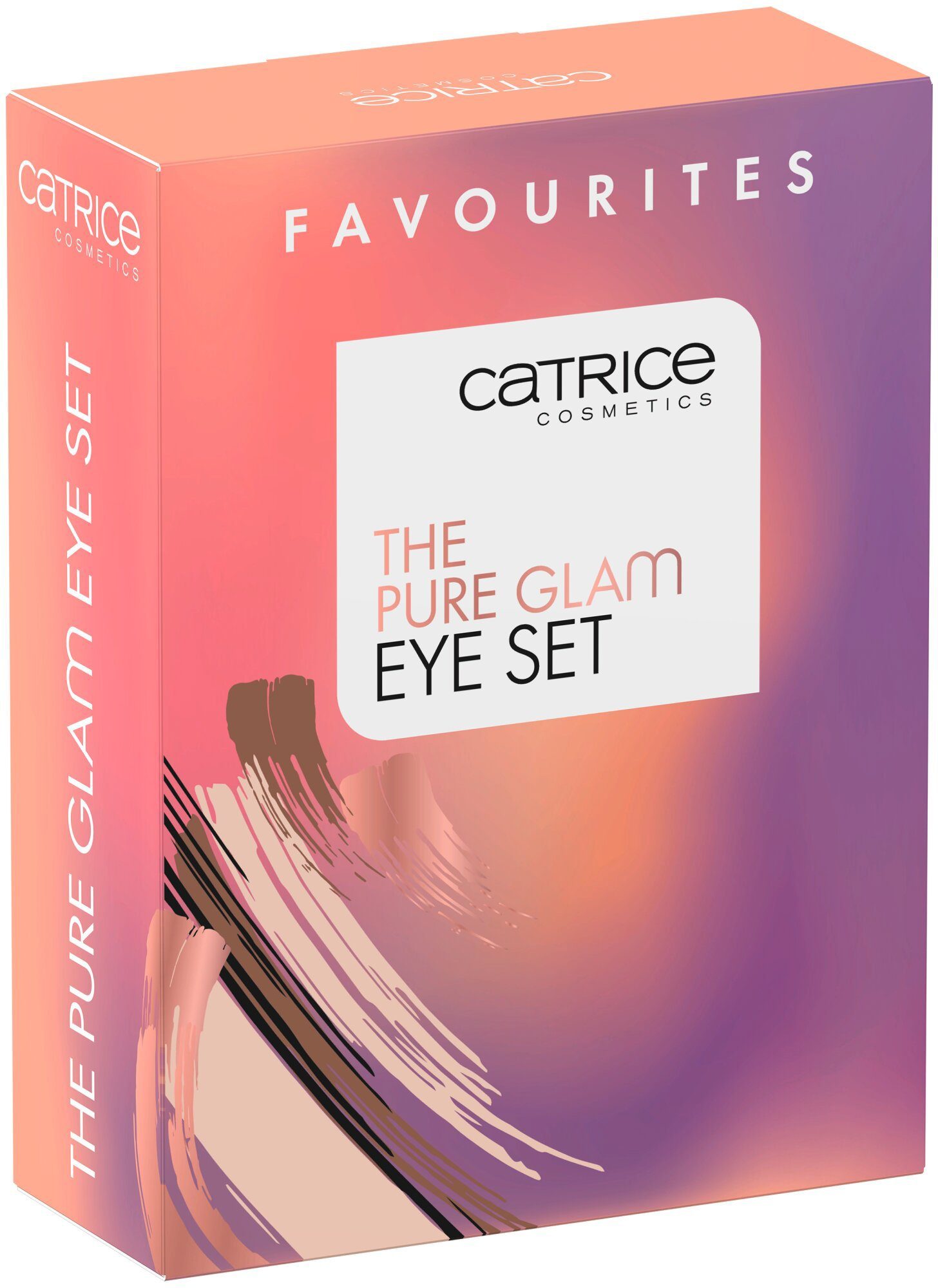 The Mascara, Lidschattenpalette und Eyeliner 3-tlg., Catrice Eye Pure Augen-Make-Up-Set Set, mit Glam vegan
