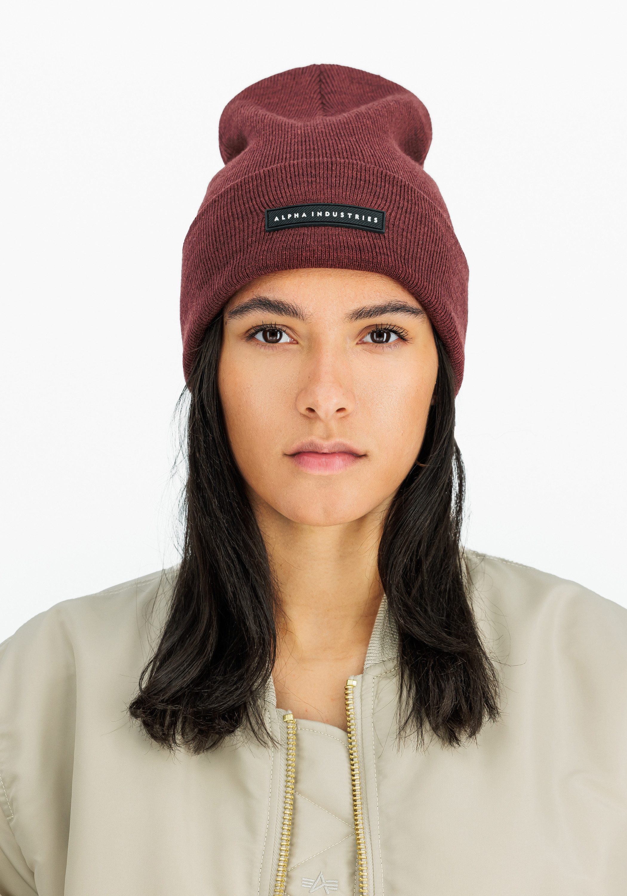 Alpha Industries Skimütze Rubber Logo Beanie