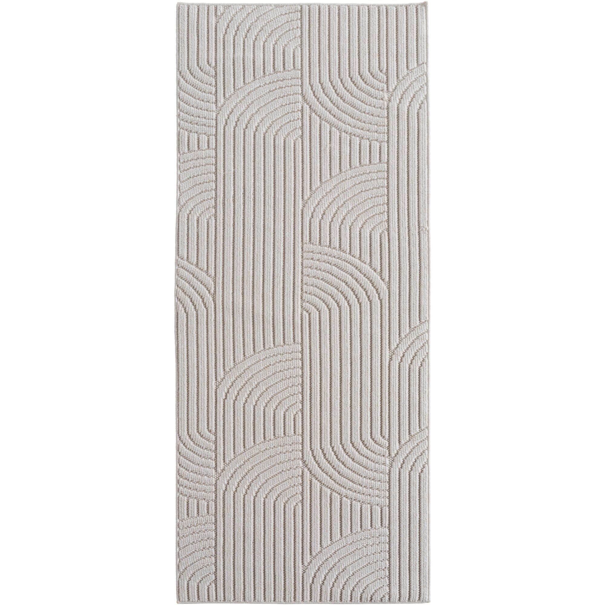 SIMPEX24 Designteppich Einfarbig Boucle Loop, Rechteckig, Höhe: 7 mm, Teppich Wohnzimmer, Schlafzimmer, Gästezimmer