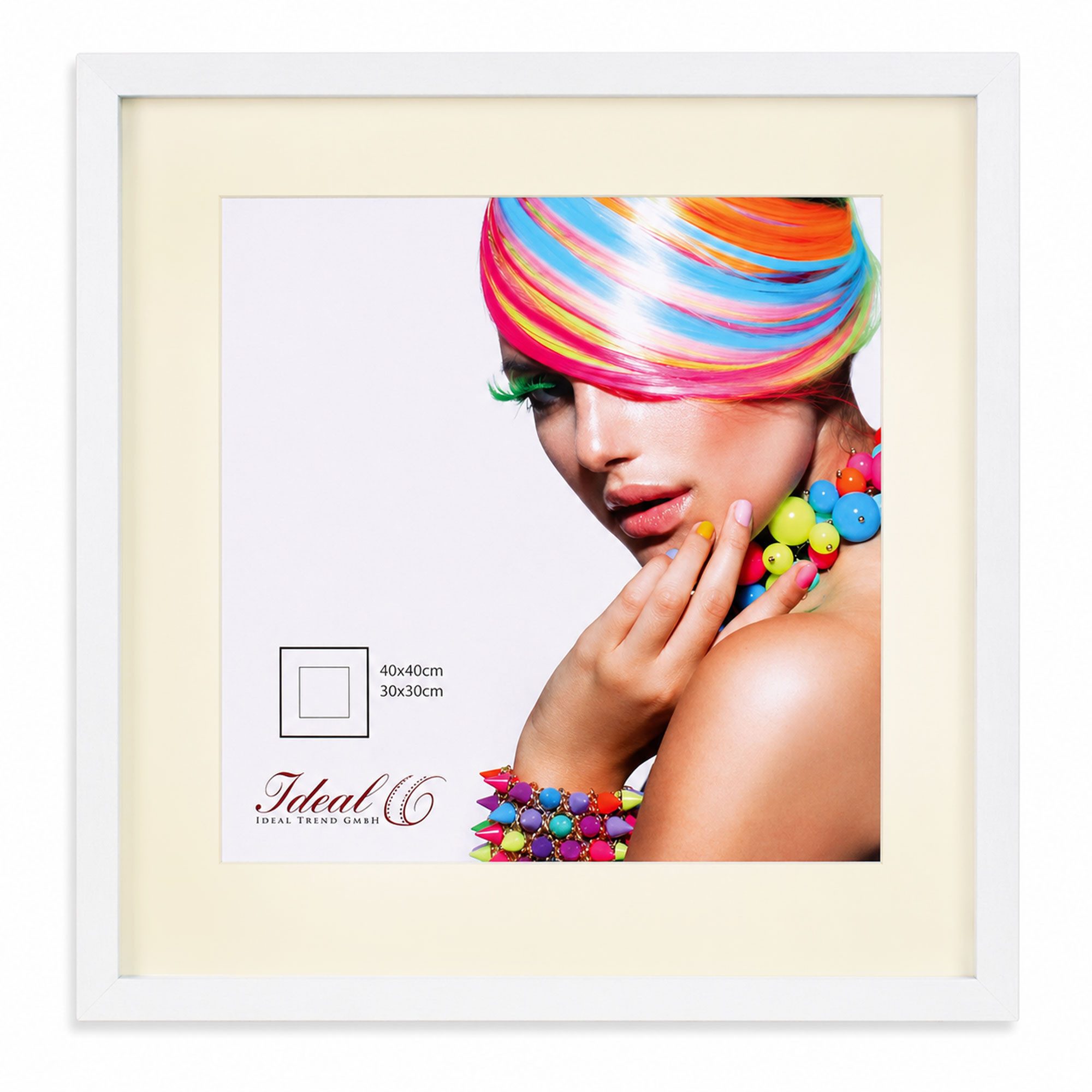 IDEAL TREND Bilderrahmen 3D Objektrahmen Holz Bilderrahmen quadratisch Wanddeko Collage Poster, für 1 Bilder (1 St), Natürliche Holzmaserung sichtbar, leichte Farbabweichungen möglich