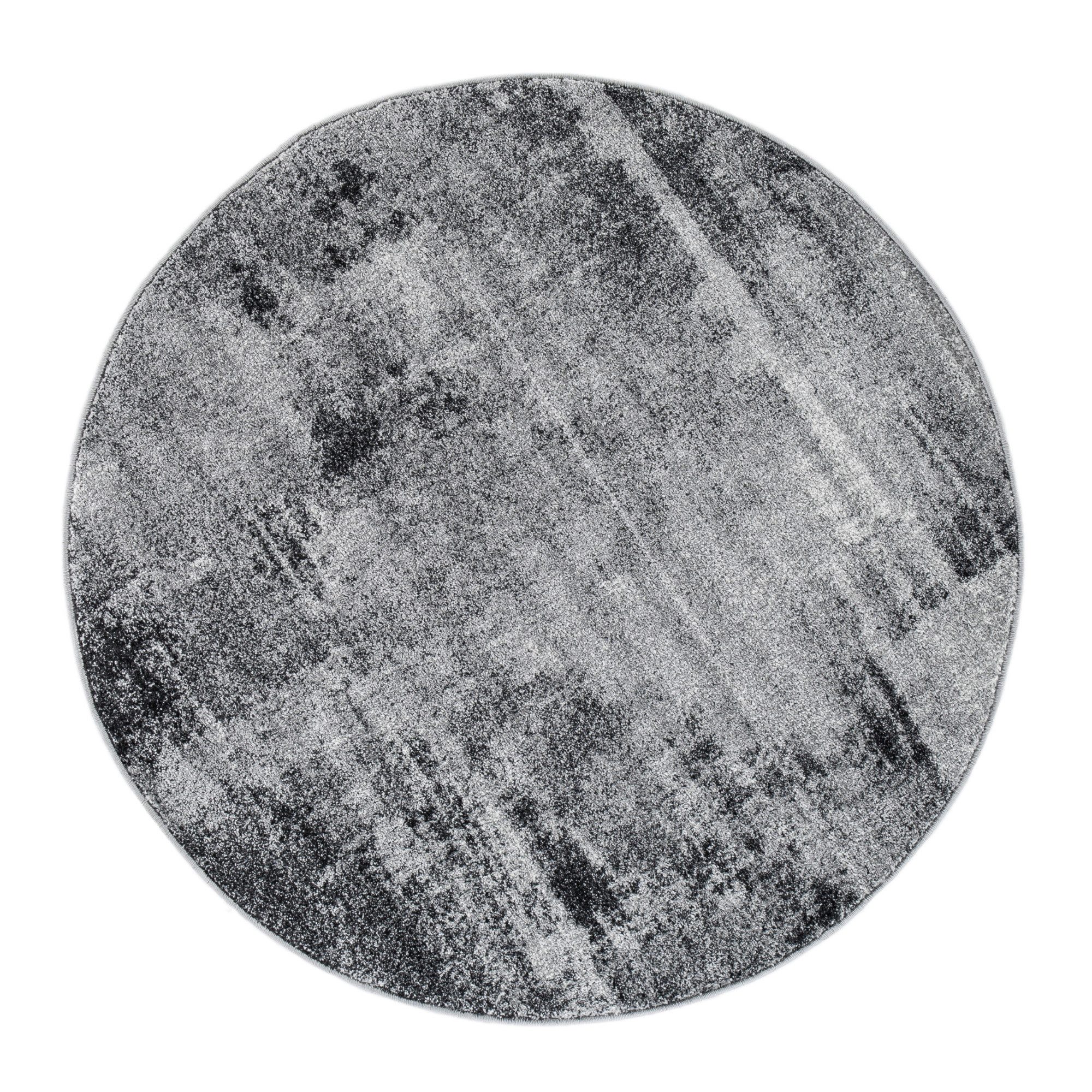 Andiamo Teppich Luna, rund, Höhe: 7 mm, Kurzflor, modernes Design, meliert, Wohnzimmer, Schlafzimmer. Reduzierter Preis € 60,92. Unverbindliche Preisempfehlung € 84,99