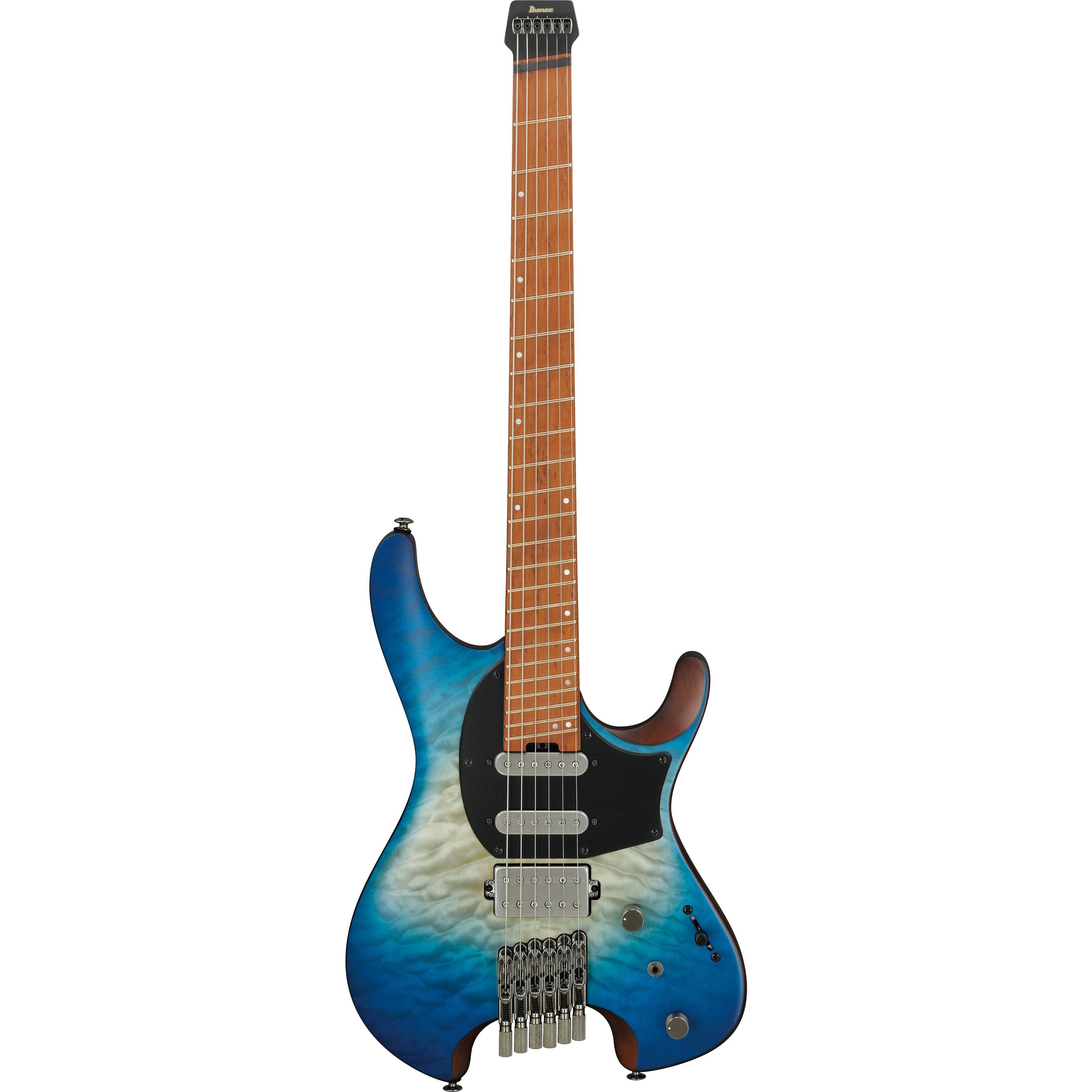 Ibanez E-Gitarre, Standard QX54QM-BSM Quest Blue Sphere Burst Matte - E-Gitarre