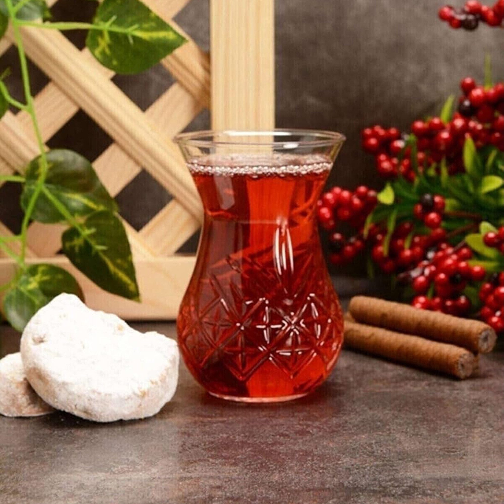 Pasabahce Gläser-Set Timeless Teegläser-Set, 6-tlg., Glas, 6er Set, 170ml, ideal für Familie, Gäste oder Gastronomiebetrieb