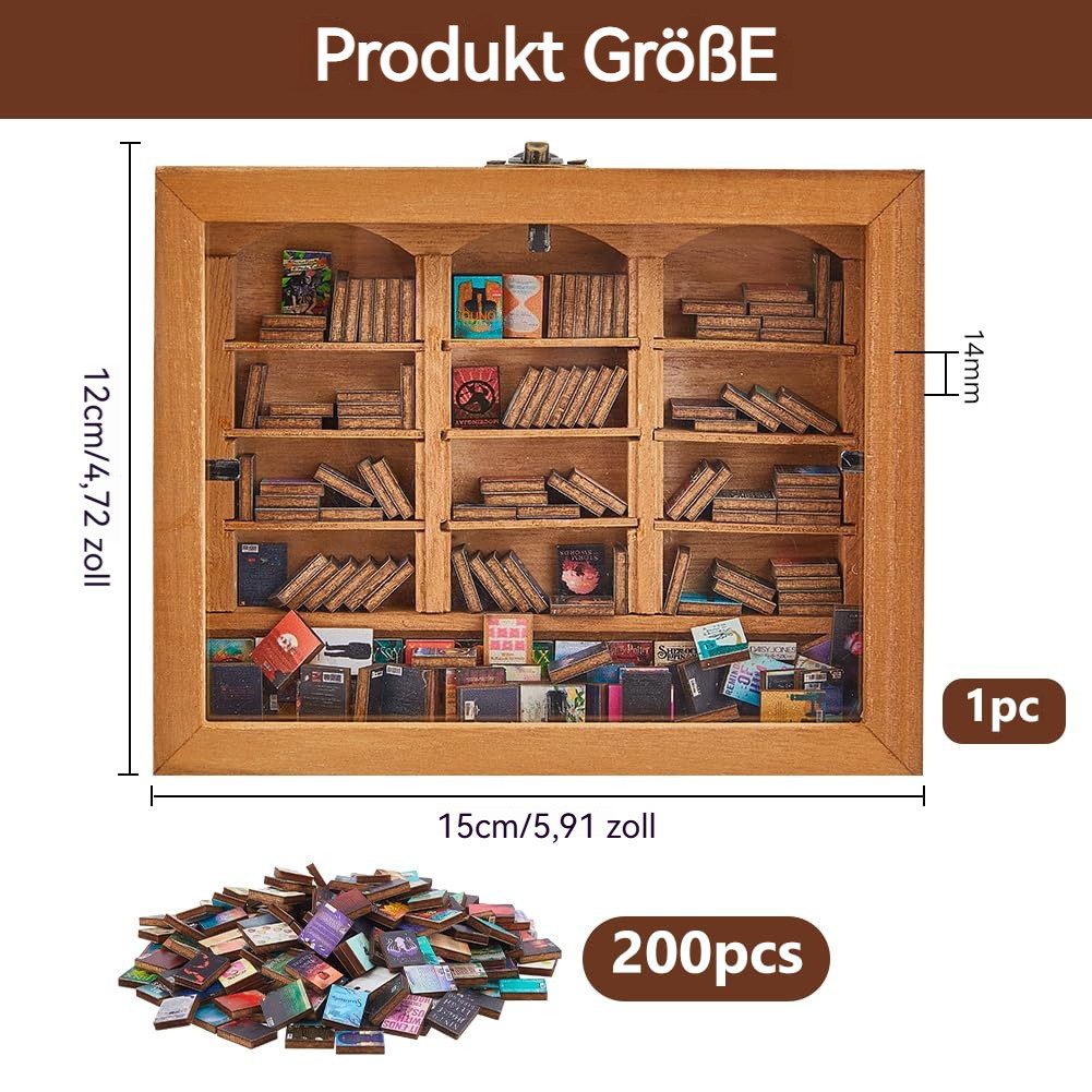 BlingBin Bücherregal Miniatur-Bücherregal Anti-Angst Geschenk - günstig online kaufen