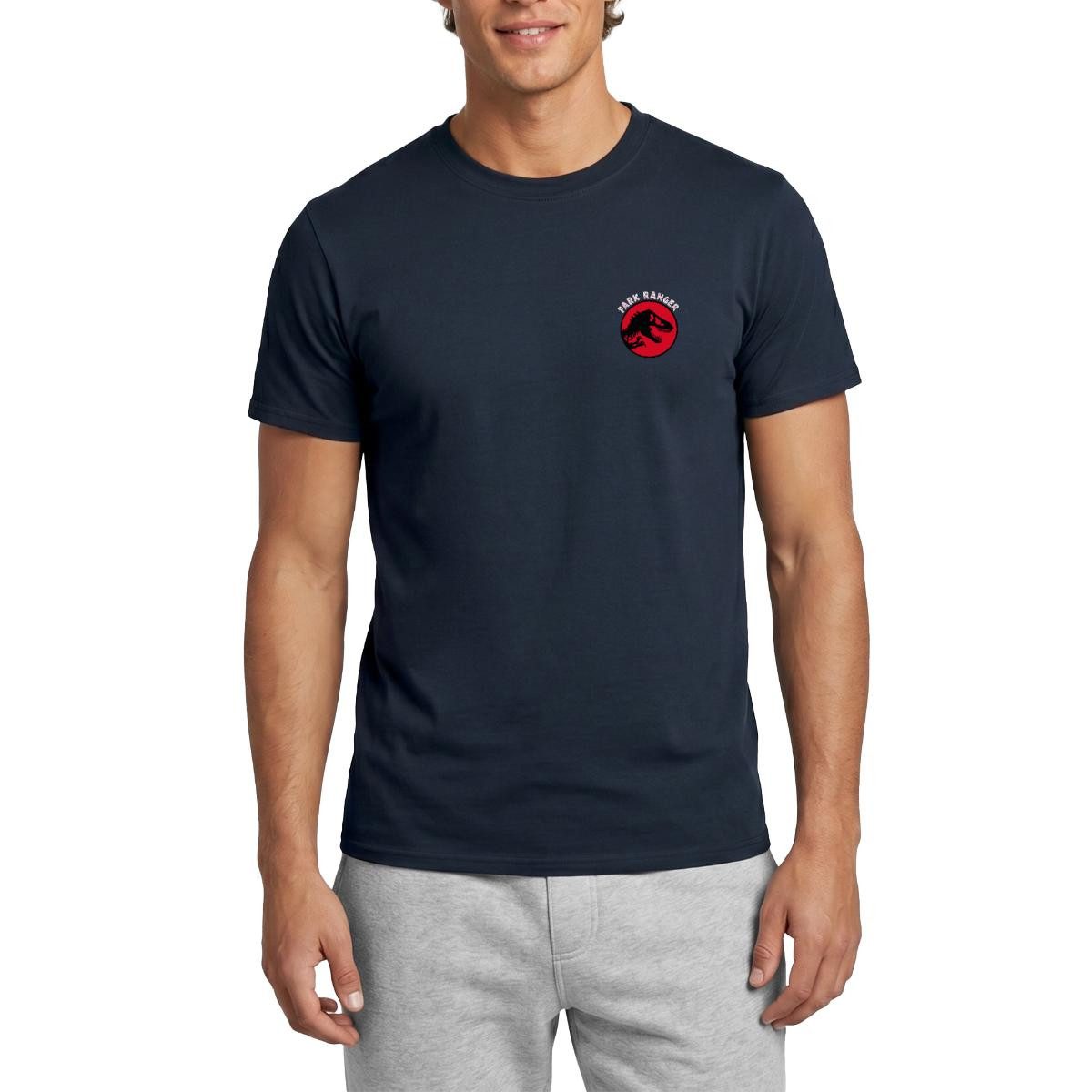 Spreadshirt T-Shirt Jurassic Park Kleines Park Ranger Logo Männer T-Shirt (1-tlg)