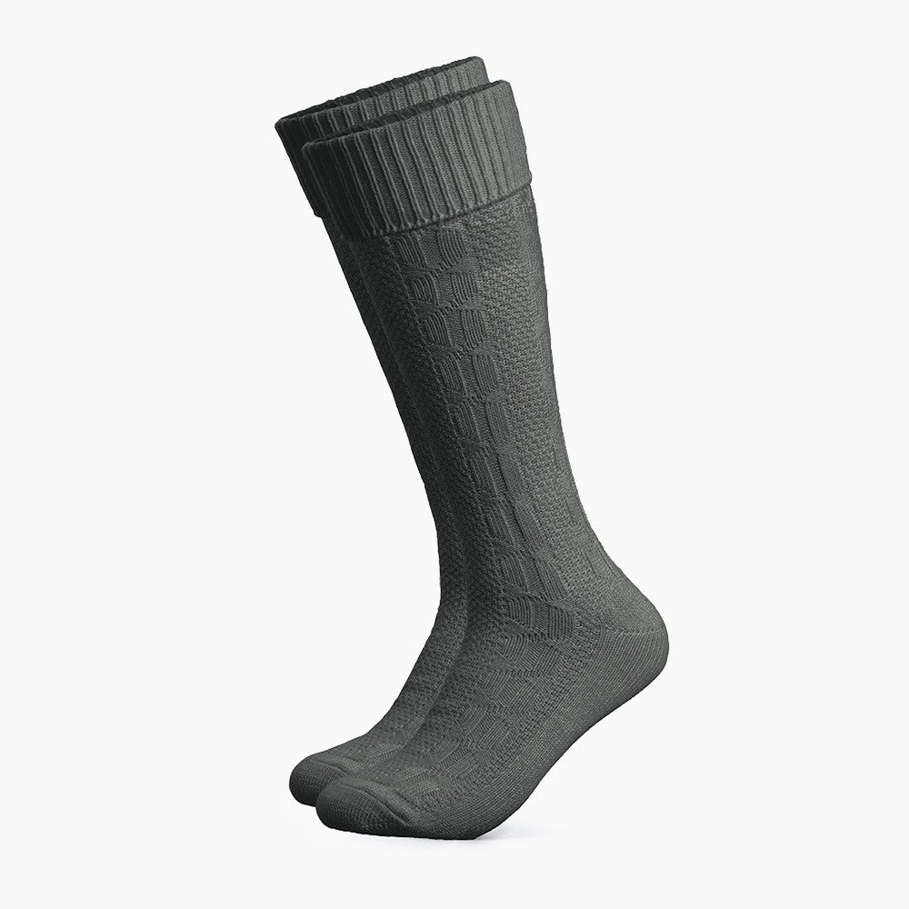 HerzSticht Trachtensocken Herren Lange Trachtensocken 1er Pack (Modell: Silberdistel) (1-Paar)