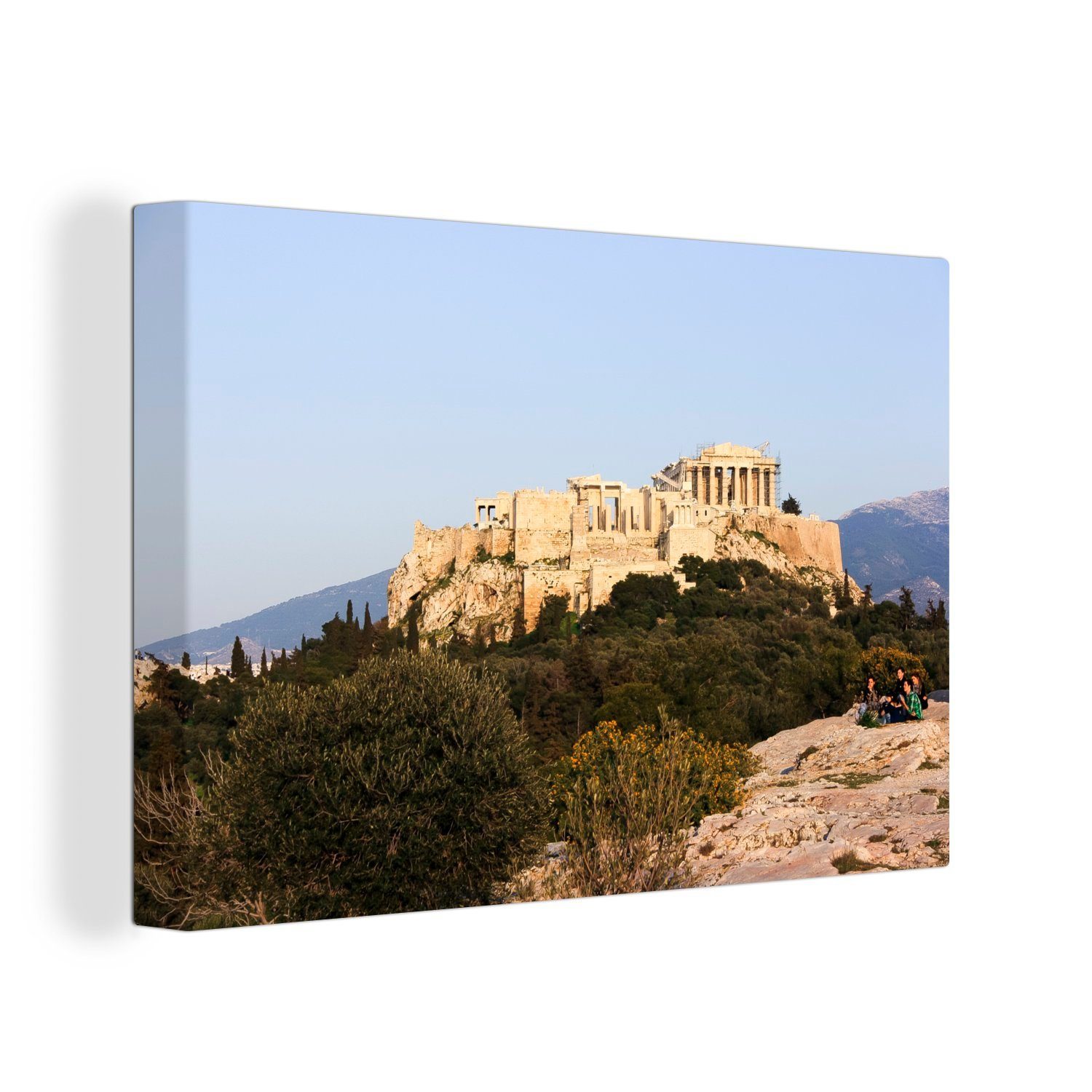 (1 cm Aufhängefertig, Parthenon auf 30x20 Wanddeko, Akropolis, St), OneMillionCanvasses® Leinwandbild der Wandbild Leinwandbilder,