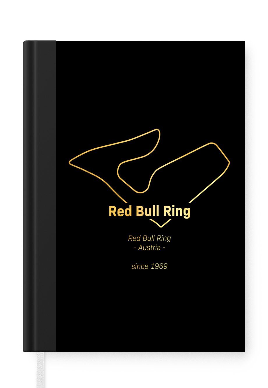 [Überraschender Preis] MuchoWow Notizbuch Red Bull Ring Notizheft, Merkzettel, Formel-1-Rennstrecke, 98 Haushaltsbuch Seiten, Journal, - A5, Tagebuch