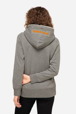 Laurasøn Sweatjacke Hoodie-Jacke Sweat Kapuze innen aus Teddy Langarm