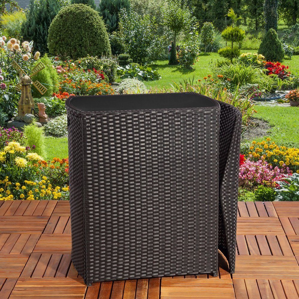 Melko Gartenlounge-Set Gartenmöbel Sitzgarnitur Essgruppe 3er günstig online kaufen