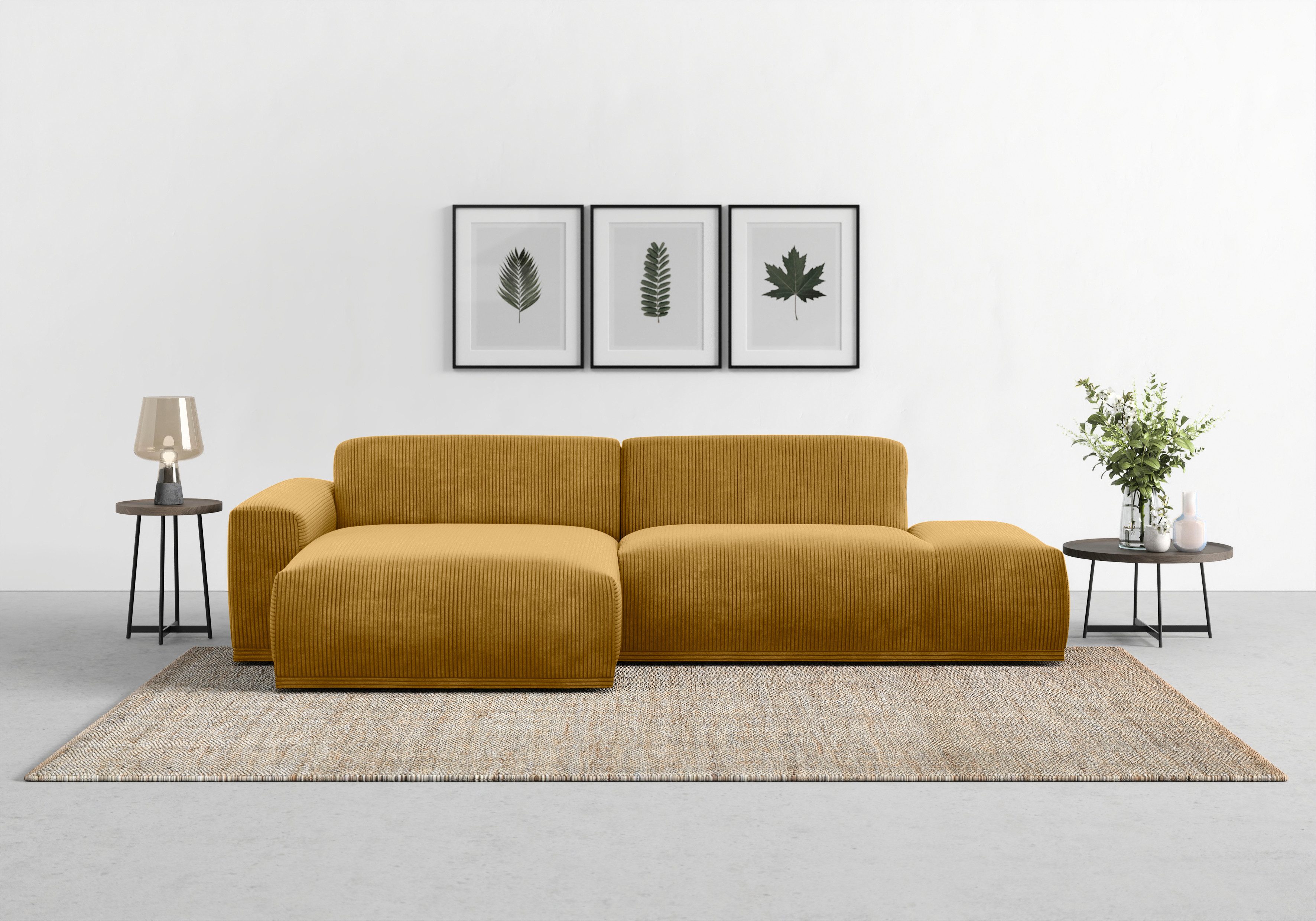 TRENDMANUFAKTUR Ecksofa "Braga, mit hochwertigem Kaltschaum, L-Form, in Cor günstig online kaufen
