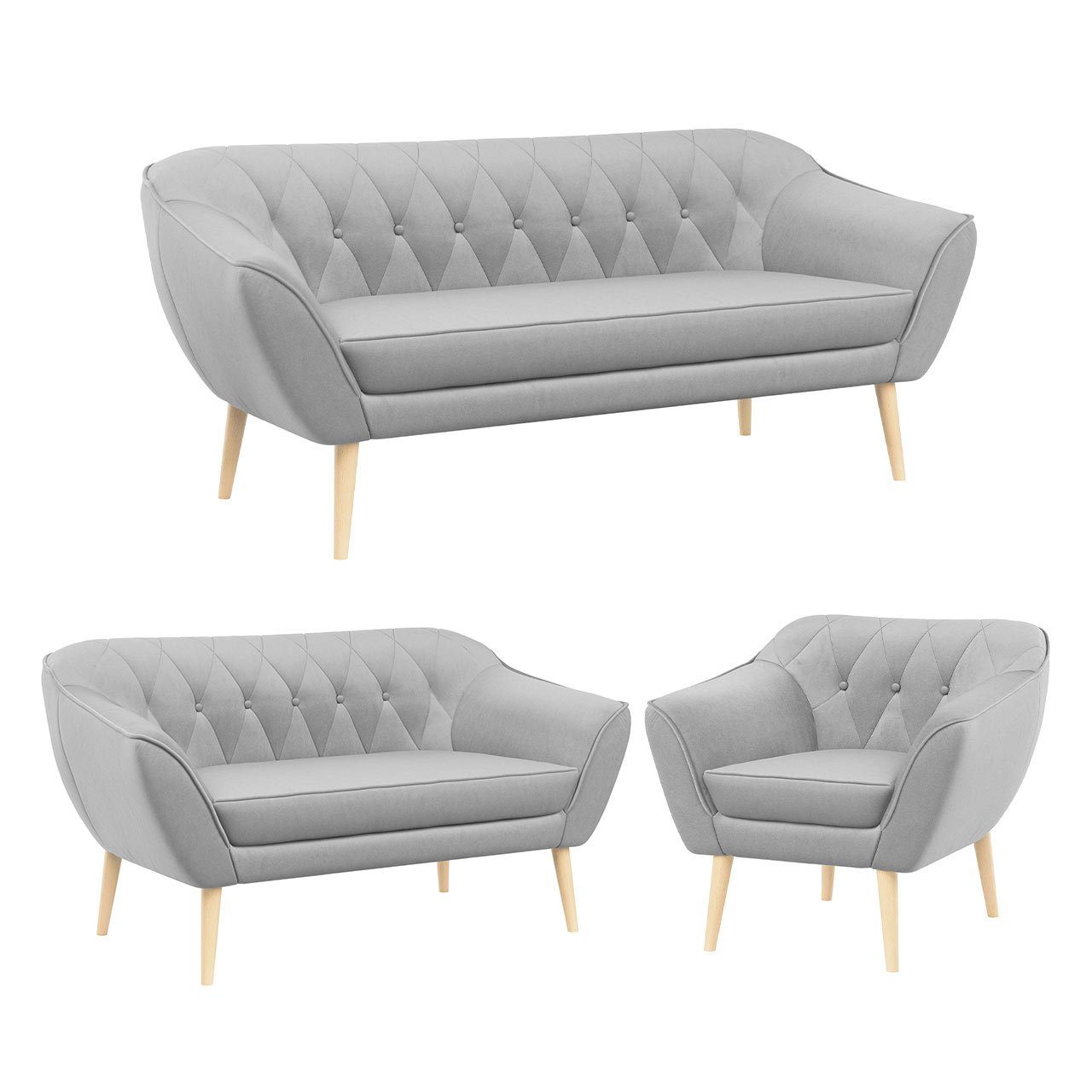 MKS MÖBEL Sofa PIRS 3 2 günstig online kaufen